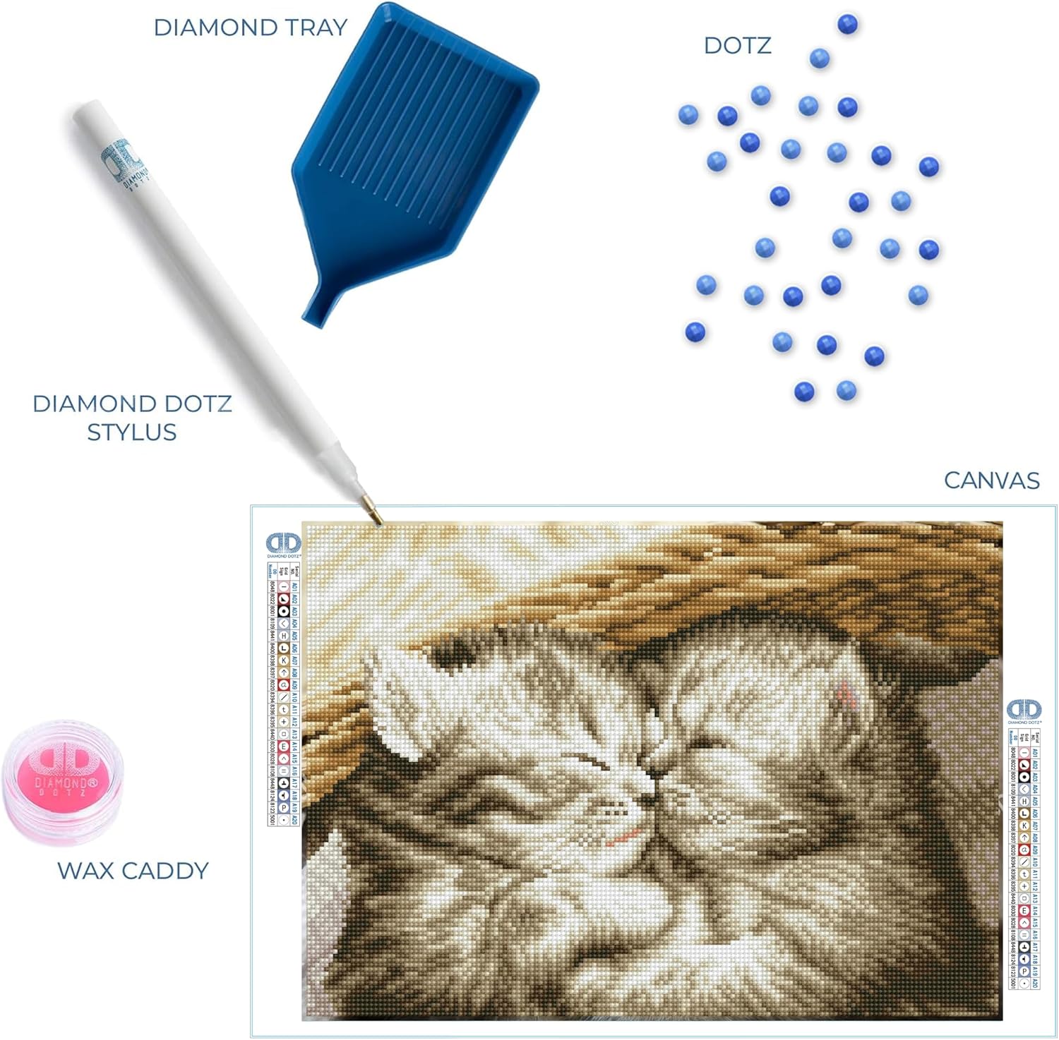 DIAMON DOT Littl Darling Ca Diamon Paintin Kit fo Adult Diamon Ar Kit Relaxin Creativ Craf Ki wit Dot Gem 11.6inchx16.3inch