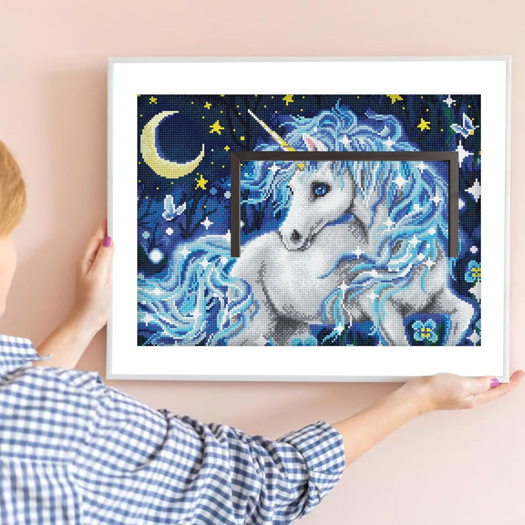 DIAMON DOT Moonligh Unicor Diamon Paintin Kit fo Adult Diamon Ar Kit Relaxin Creativ Craf Ki wit Dot Gem 20.5inchx16.5inch