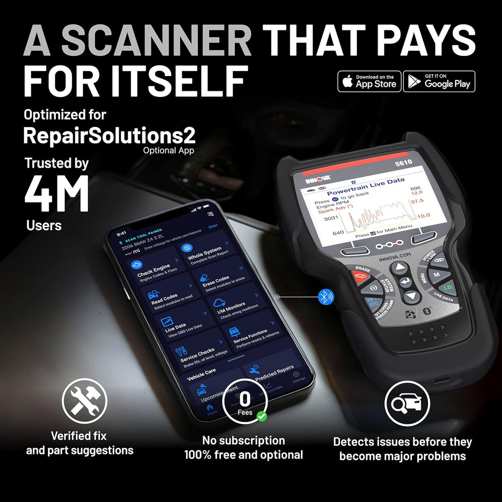 Innov 561 OBD Bidirectiona Sca Too Understan You Vehicle Pinpoin What' Wrong an Complet You Repair wit Les Headache Update Included US-Base Technica Support
