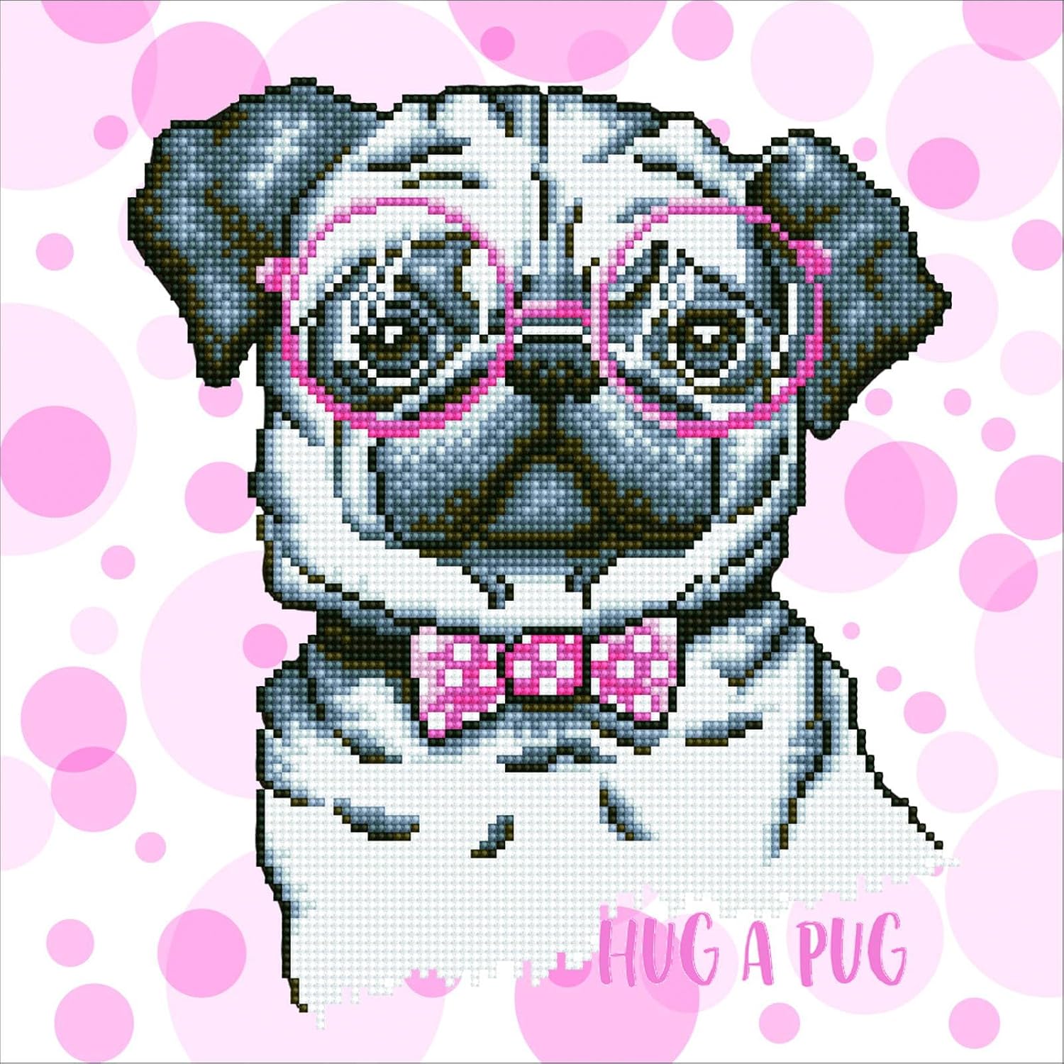 DIAMON DOT Hu Pu Diamon Paintin Kit fo Adult Diamon Ar Kit Relaxin Creativ Craf Ki wit Dot Gem 13.8x13.8