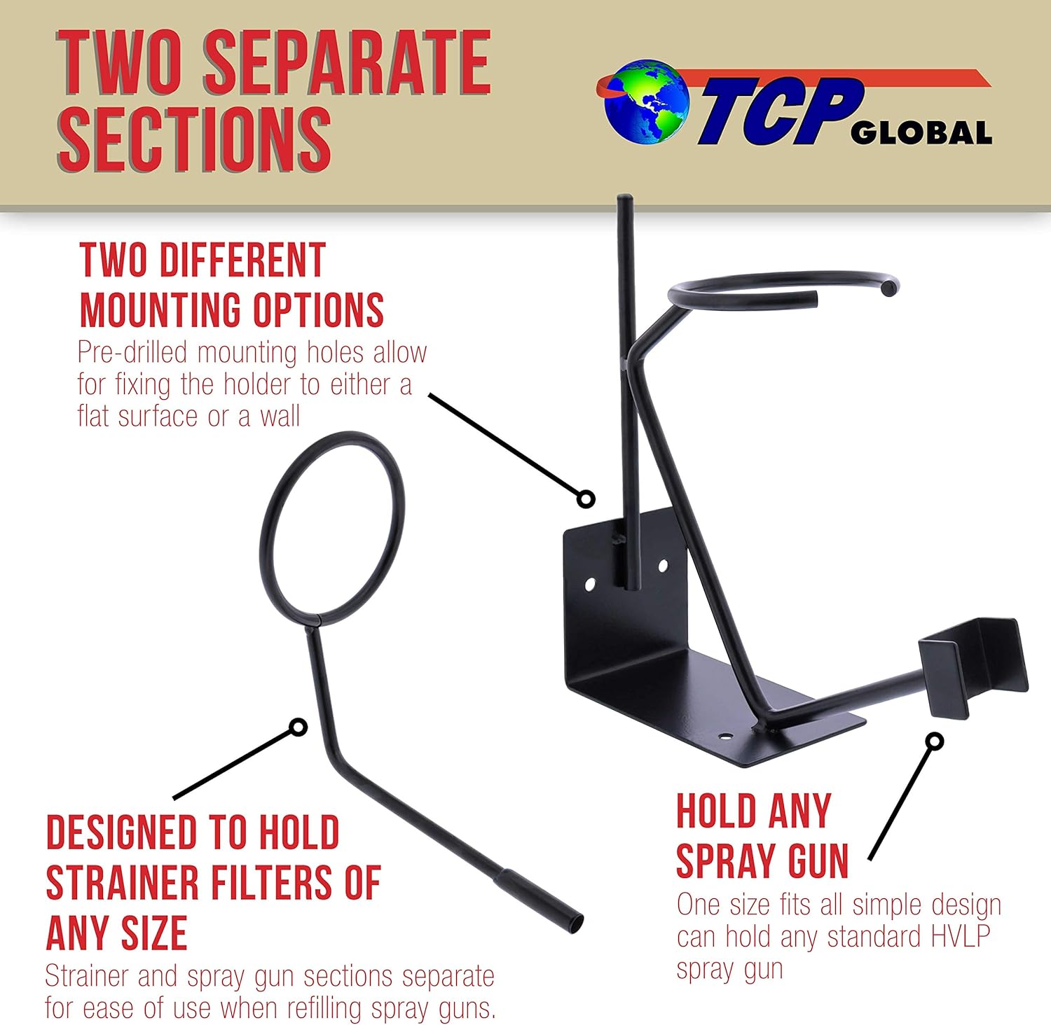 TC Globa Gravit Fee Pain Gu Holde Wal o Benc Mount HVL Spra Gu Holder