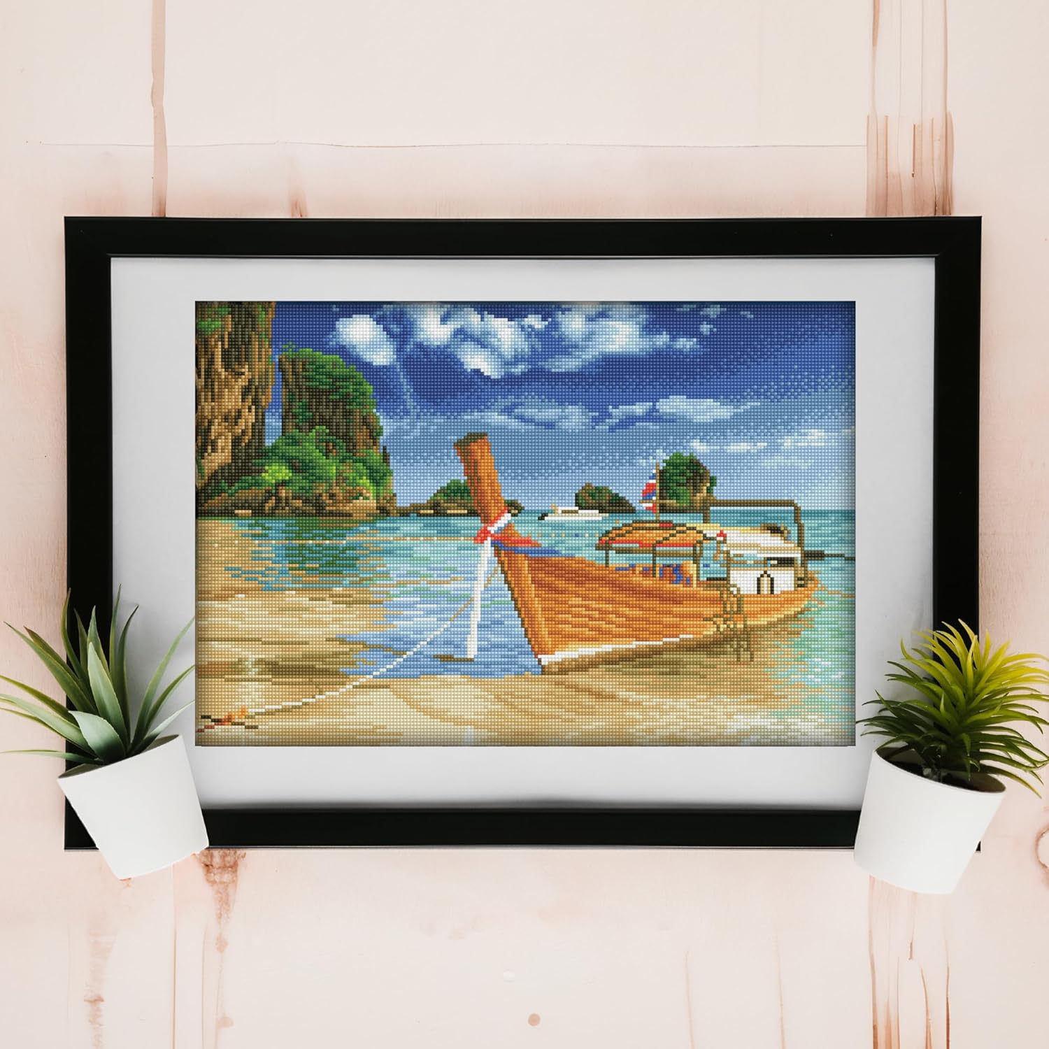 DIAMON DOT Tha Escap Landscap Diamon Paintin Kit fo Adult Diamon Ar Kit Relaxin Creativ Craf Ki wit Dot Gem 13.8inchx20.5inch