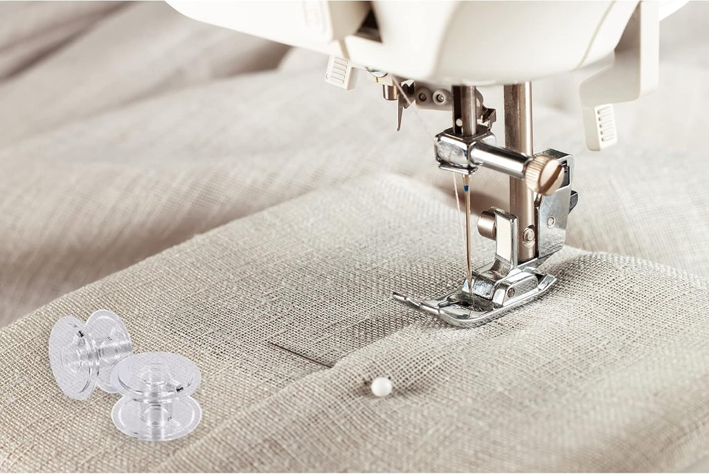 SINGE Clas 1 Bobbin fo Sewin Machines Transparen Plasti Bobbins 5 Count