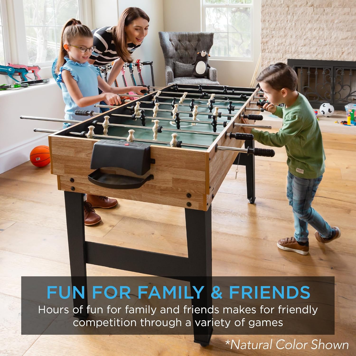 Best Choice Products 2x4ft 10-in-1 Combo Game Table Set for Home, Game Room, Friends & Family w/Hockey, Foosball, Pool, Shuffleboard, Ping Pong, Chess, Checkers, Bowling, and Backgammon