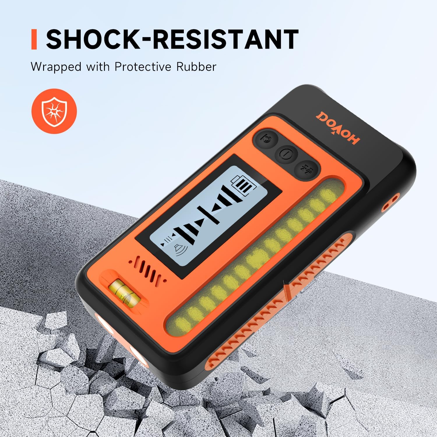 Hig Accurac Lase Leve Receive Dua LC Displa Lase Leve Detecto 197f i Sunligh Outdoors Lou Speaker IP5 Shock-resistant DR1