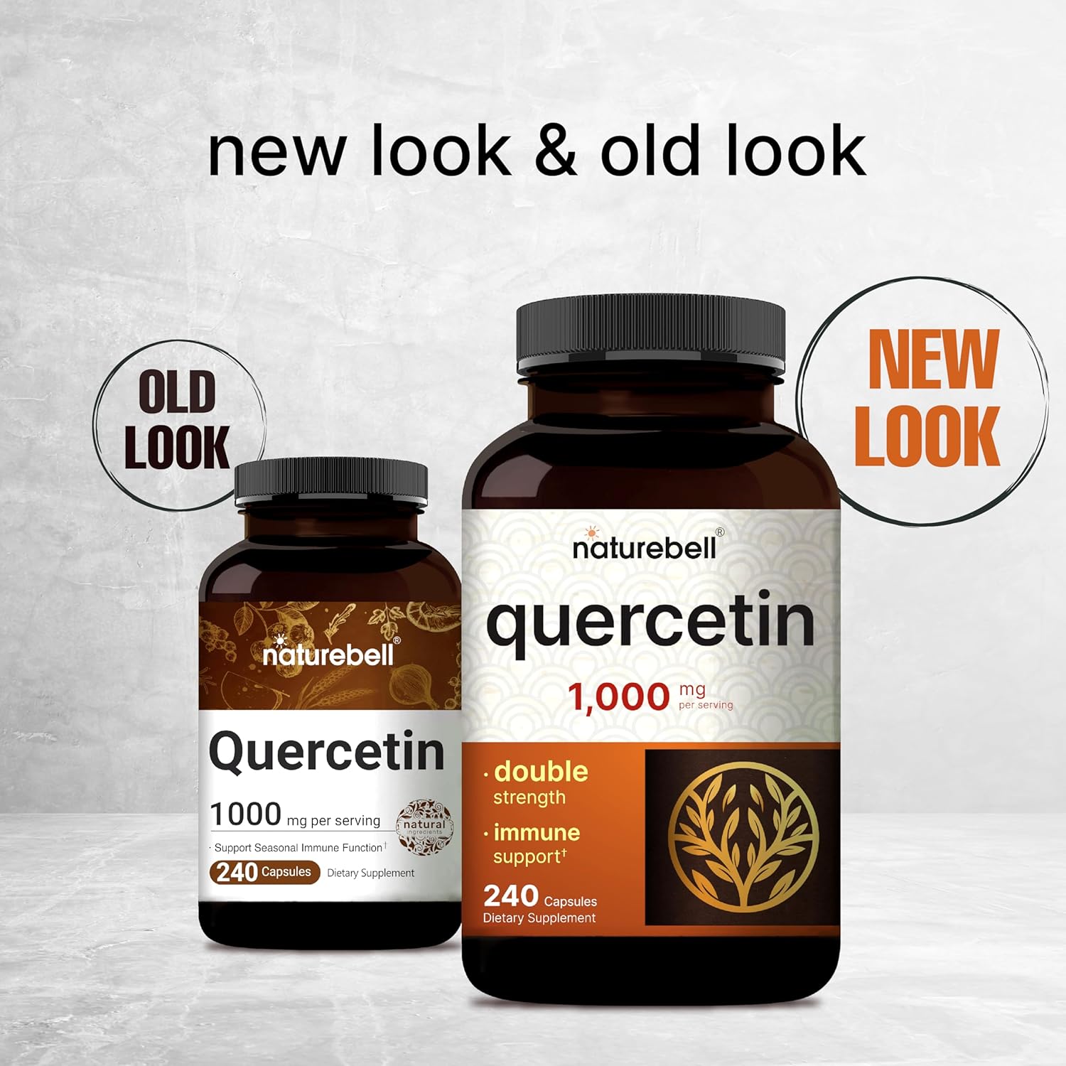 NatureBel Quercetin1000m Pe Servin 24 Capsules Ultr Strengt Querceti Supplemen Bioflavonoid fo Health Immun Support Thir Part Tested Non-GM N Gluten