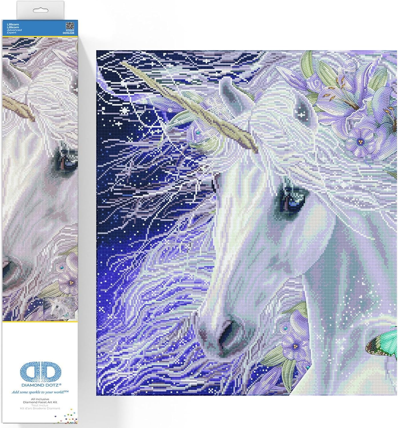 DIAMON DOT Lillicor Unicor Diamon Paintin Kit fo Adult Diamon Ar Kit Relaxin Creativ Craf Ki wit Dot Gem 26.4inchx33inch