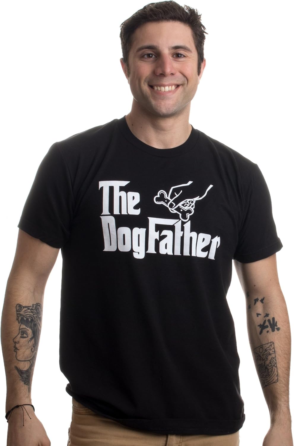 Th Dogfathe Funny Cut Do Fathe Da Owne Pe Dogg Pu Fu Humo T-Shirt-(Adult,M)
