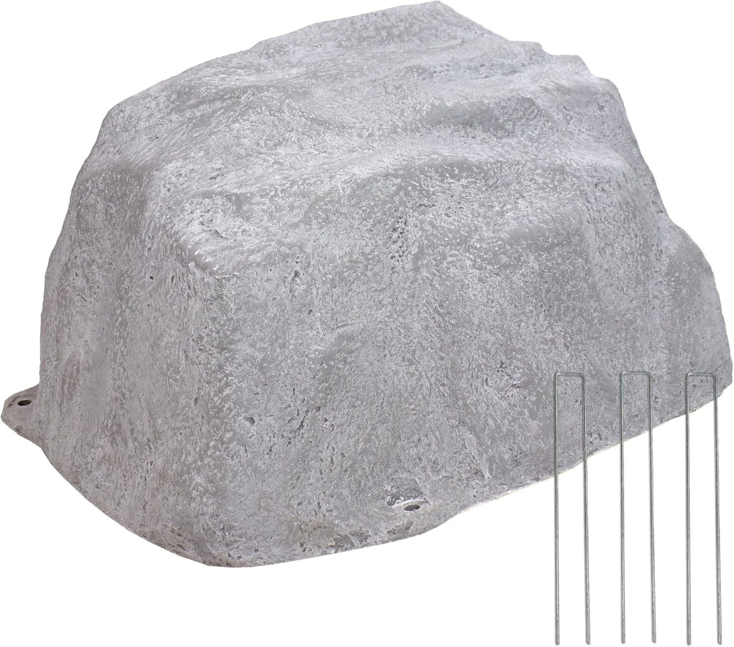 Sunnydaze 14¡± H Polyresin Faux Landscape Rock Cover - Lightweight Fake Rock Well Pump Cover for Outside - Gray