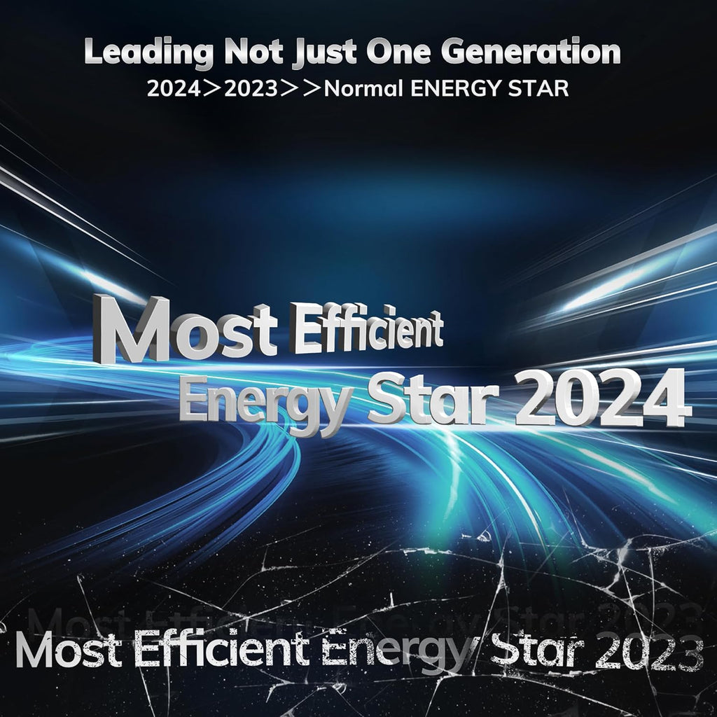 4500 Sq.Ft Most Efficient Energy Star 2024 Dehumidifier,AEOCKY Max 74 Pint/D(Standard 52Pint/D) Smart Compressor Dehumidifier with Drain Hose, Intelligent Humidistat,for Basement,Bedroom,Home,Bathroom