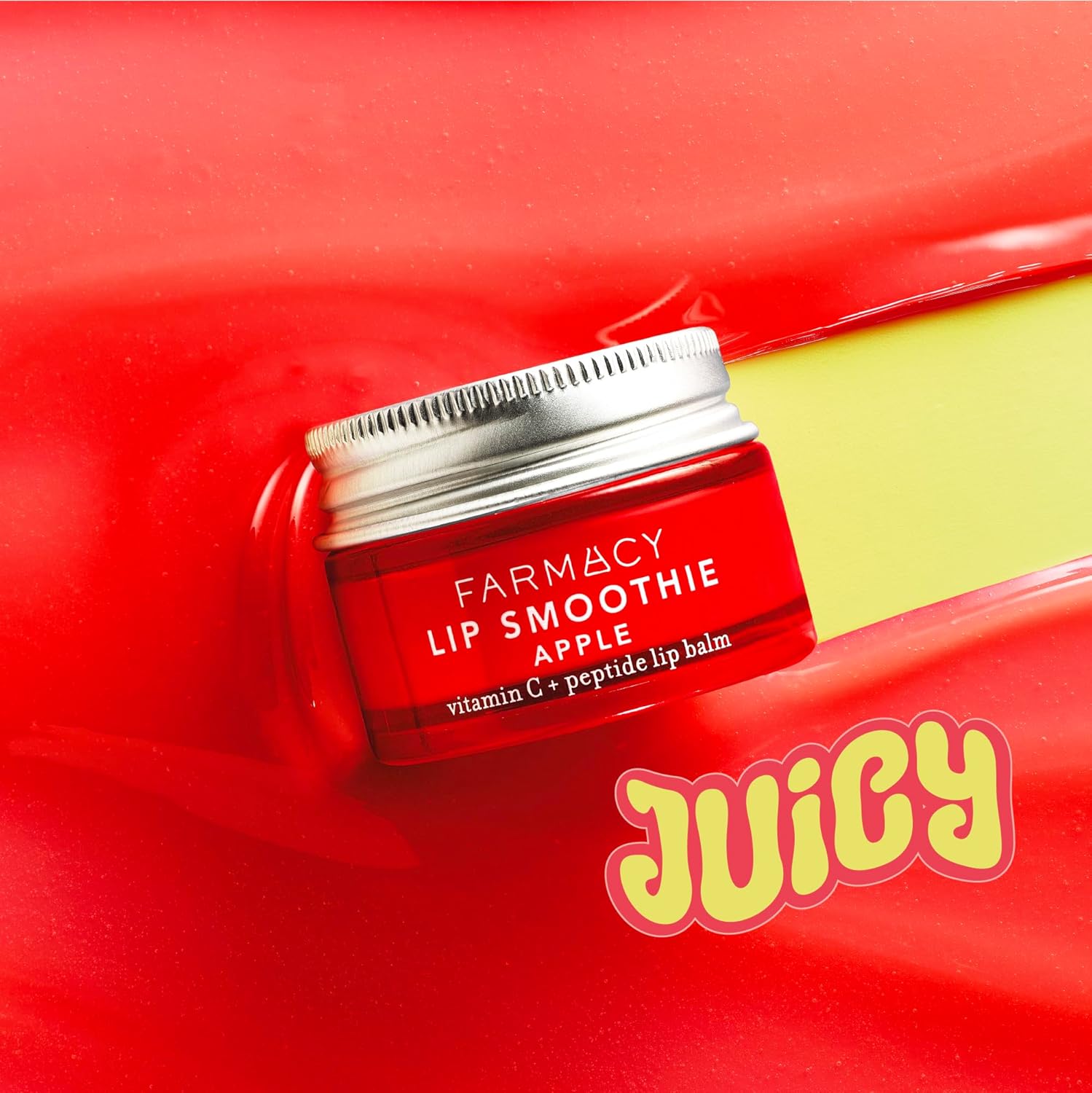 Farmacy Peptide Lip Smoothie - Hydrating Lip Balm with Vitamin C to Visibly Plump Smooth Lines - Nourishing Treatment with a High-Gloss Finish - Apple (10g)