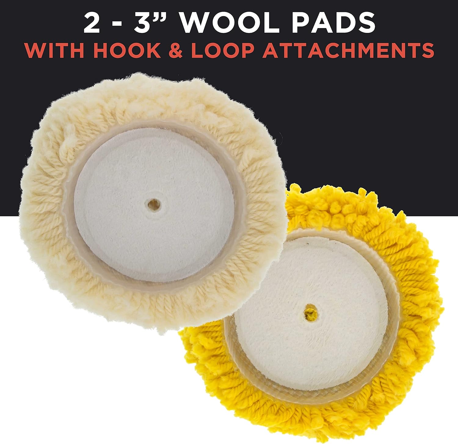 TC Globa Bran 3inc Min Buffin an Polishin Pa Ki wit Pads Backin Plate an 1/4inc Dril Adapter