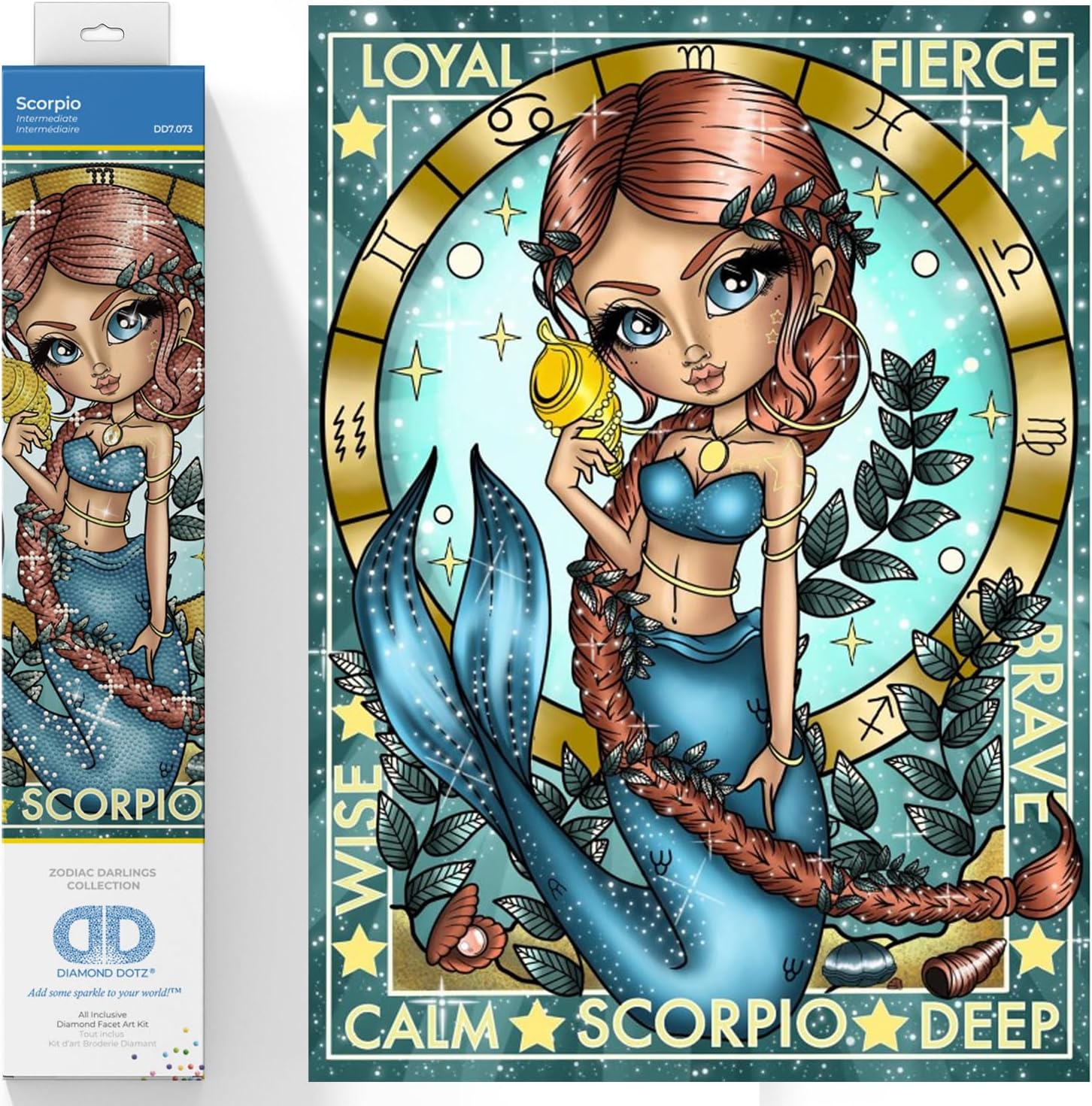 DIAMON DOT Scorpi Diamon Paintin Kit fo Adult Diamon Ar Kit Relaxin Creativ Craf Ki wit Dot Gem 15.8x11.8