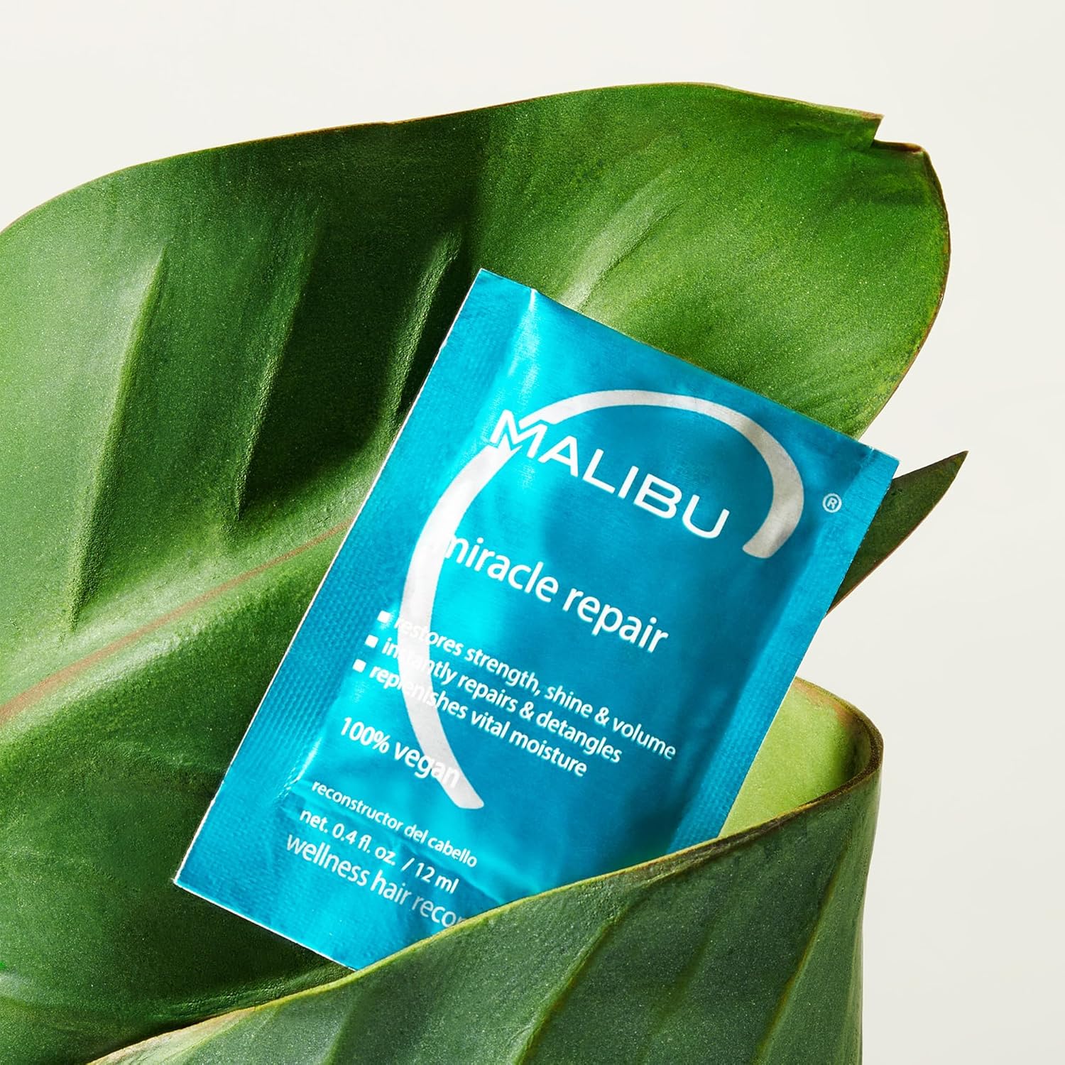 Malibu C Miracle Repair Reconstructor - Nourishing Hair Treatment for Weak, Damaged Strands - Flax Protein Vitamin B5 for Moisture