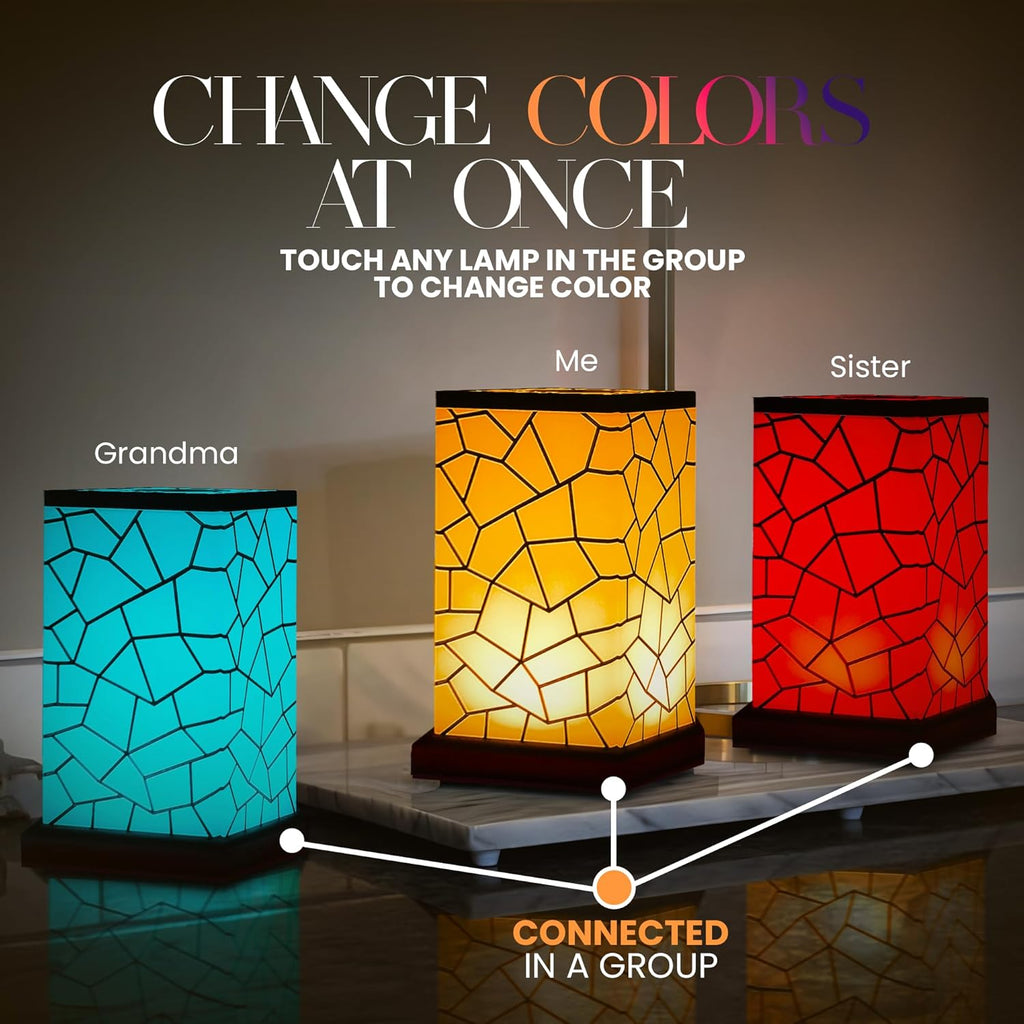 Friendshi Lamp Classi Desig Bes Frien Lamp Wi-F Touc Lam LE Ligh fo Long-Distance Connection Relationship Friendship Gift Ove 20 Colors Ap Setu Se o 4