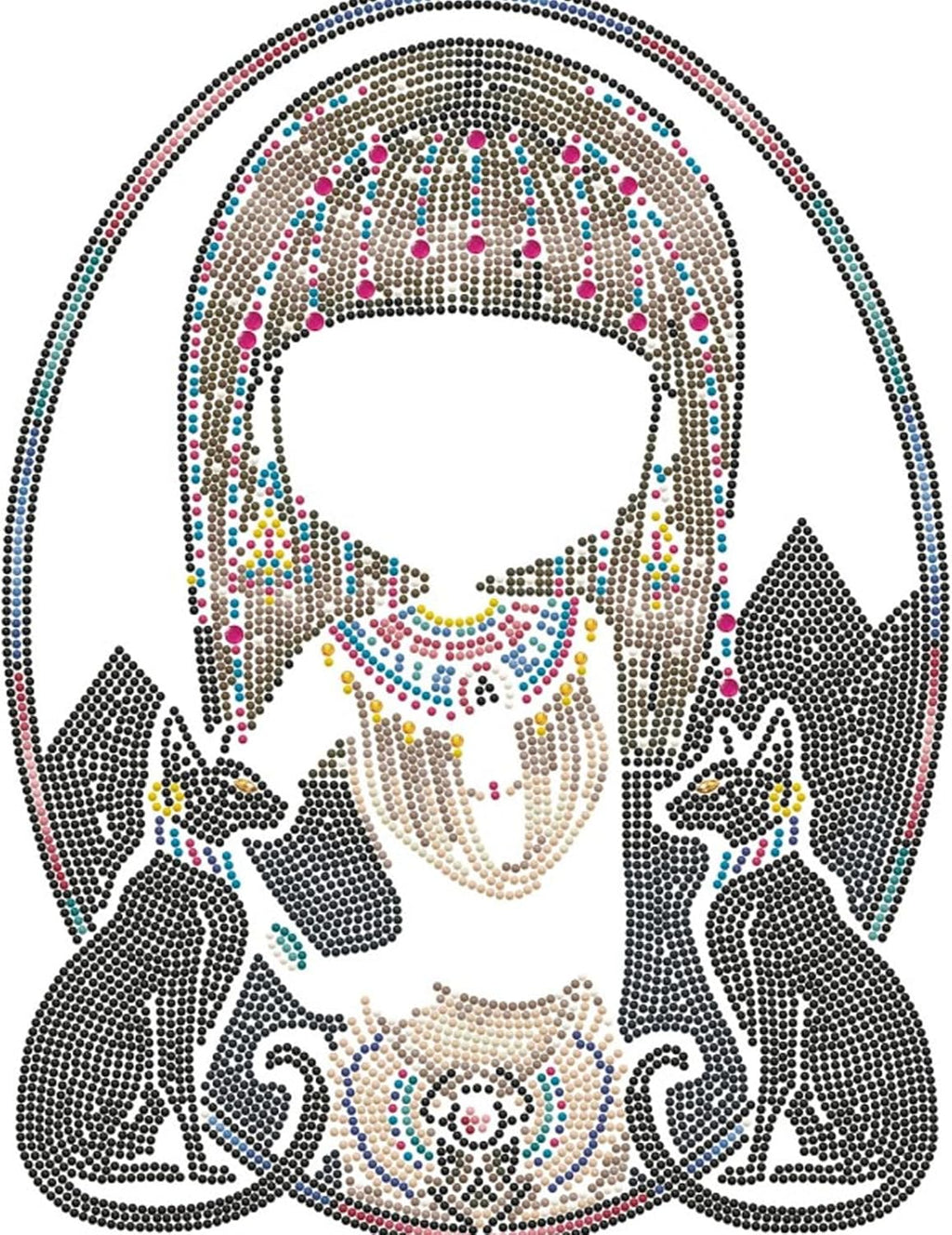 DIAMON DOT Egyptia Princes Wome Diamon Paintin Kit fo Adult Diamon Ar Kit Relaxin Creativ Craf Ki wit Dot Gem 15.8inchx11.8inch