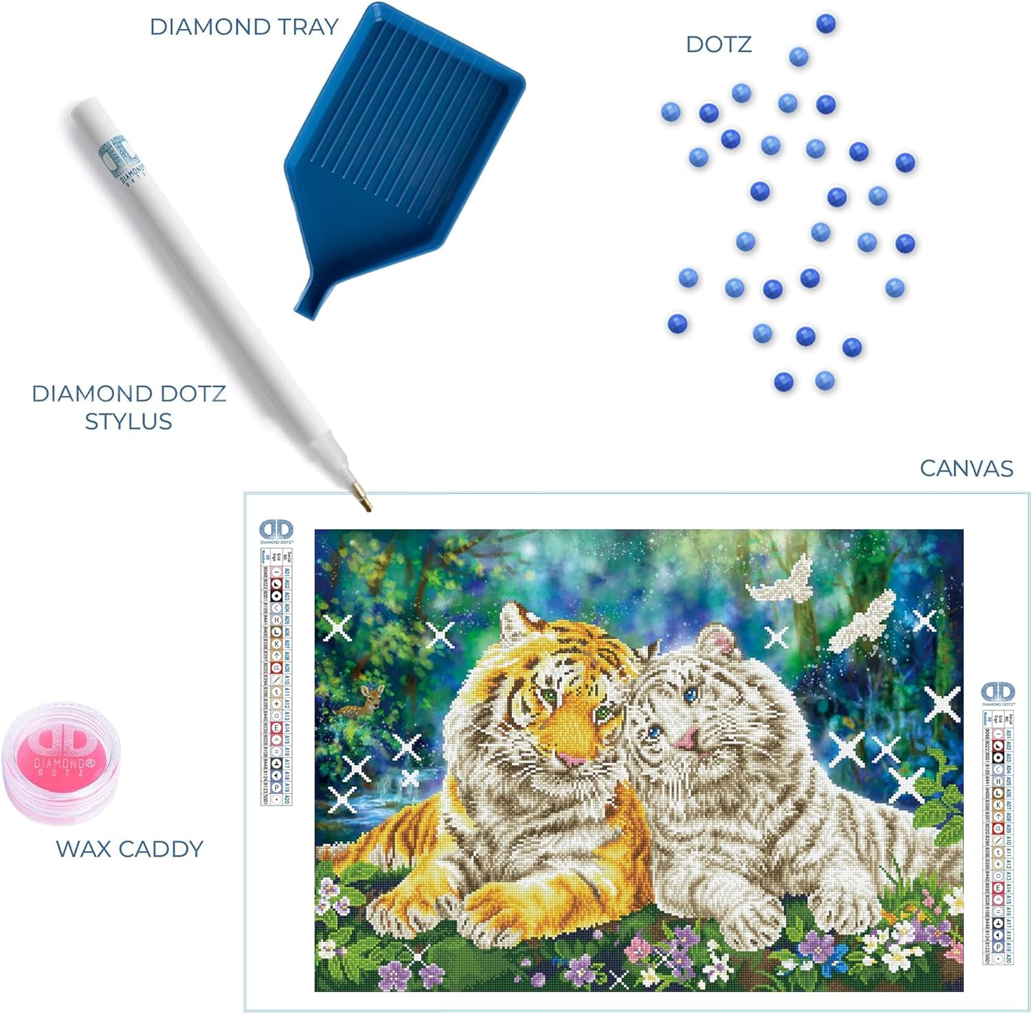 DIAMON DOT Tige Smooc Anima Diamon Paintin Kit fo Adult Diamon Ar Kit Relaxin Creativ Craf Ki wit Dot Gem 30.3inchx21.7inch