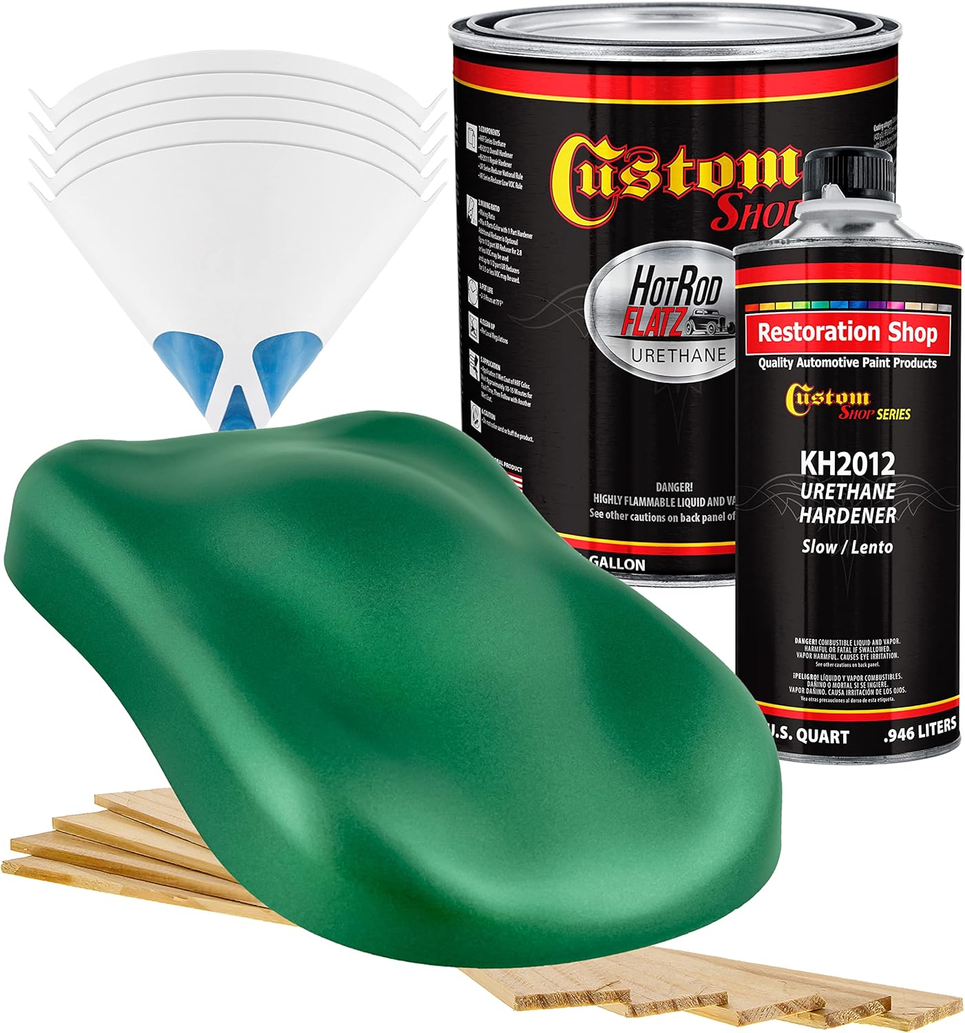 Custo Sho Emeral Gree Metalli Ho Ro Flat Fla Matt Sati Urethan Aut Pain Complet Gallo Pain Ki Professiona Lo Shee Automotive Ca Truc Coating 4: Mi Ratio