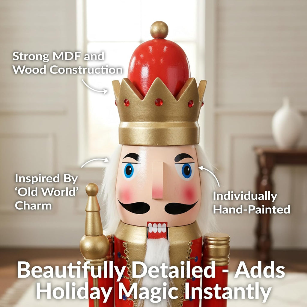 Arnol Th Stron 4f Nutcracke Christma Deco Indoo Traditiona Woode Christma Nutcracke Deco Statue
