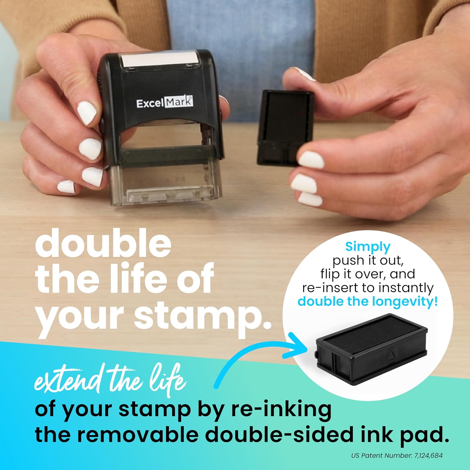 ExcelMark Void Stamp Self-Inking Rubber Stamp - Red Ink for Office Use, Ideal for Efficient Document Management with Void Stamps, Perfect for Professional Settings