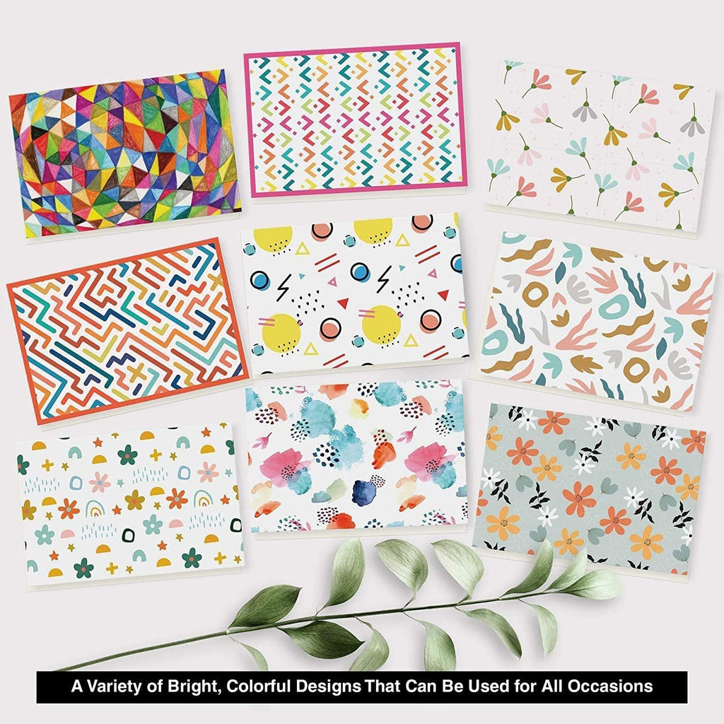 Dessi 5 Differen Blan Card Wit Envelope 4x Inc Blan Greetin Card w/Colore Envelope Gol Seals Colorfu Design N Repetition Al Occasio Not Card wit Envelope Set