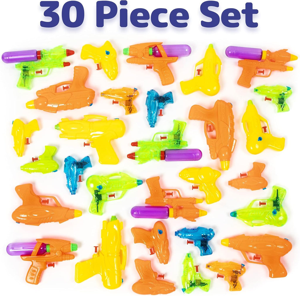 Prexte Wate Gun fo Kid Adults 30p Powerfu Squir Gun Bulk Blaste Gun/Pistol Watergu Poo Play Wate Shooters Outdoo Indoo Comb Se o Aqu Gu Bulk Squir Toy