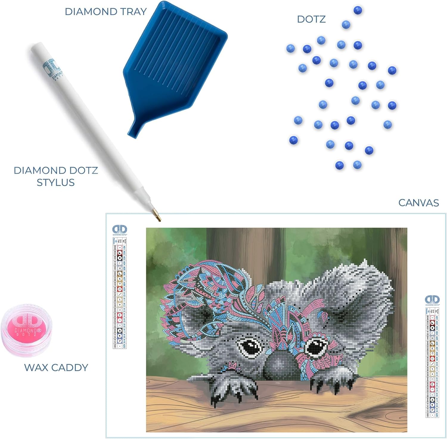 DIAMON DOT Hid See Koal Diamon Paintin Kit fo Adult Diamon Ar Kit Relaxin Creativ Craf Ki wit Dot Gem 17.9inchx14inch