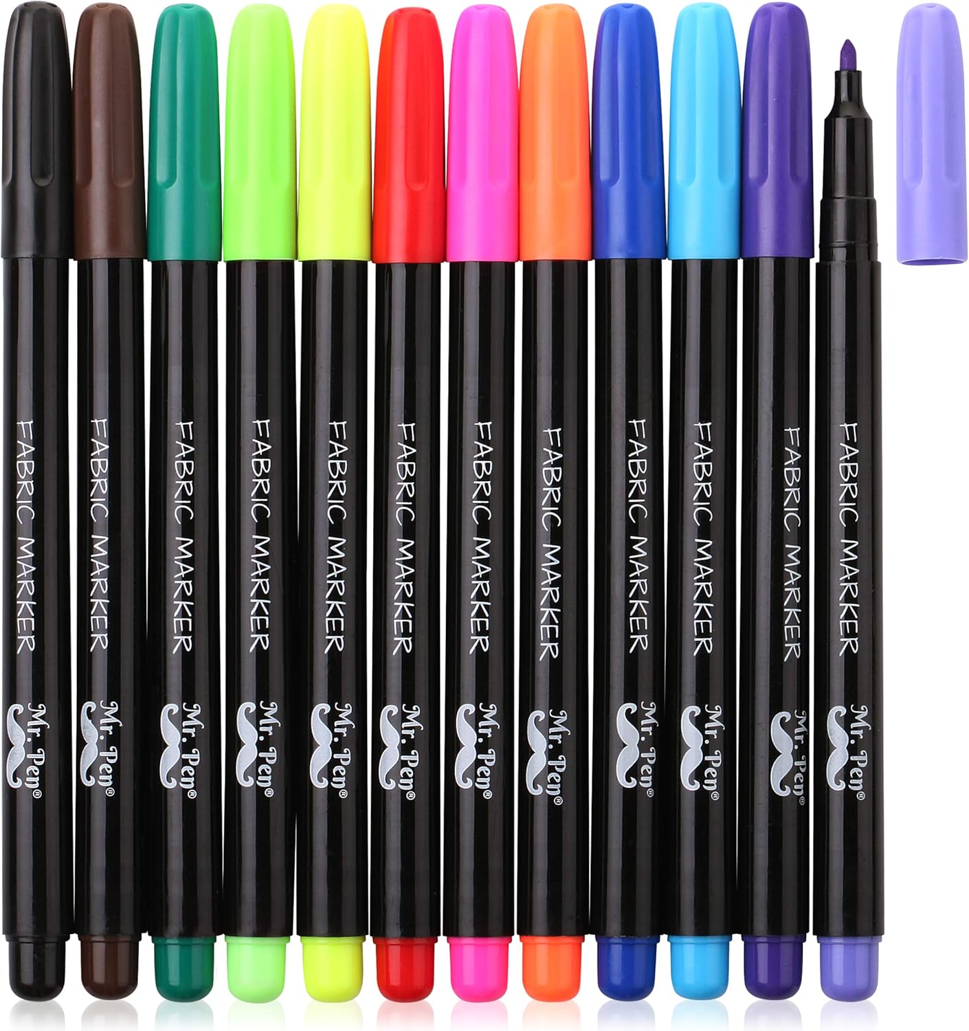 Fabri Markers,1 Pack Fabri Marker Permanent Fabri Pain Markers Fabri Pen Permanen Fabri Marker Assorte Colors Marke fo Clothes Marker fo Shirts Permanen Fabri Pen
