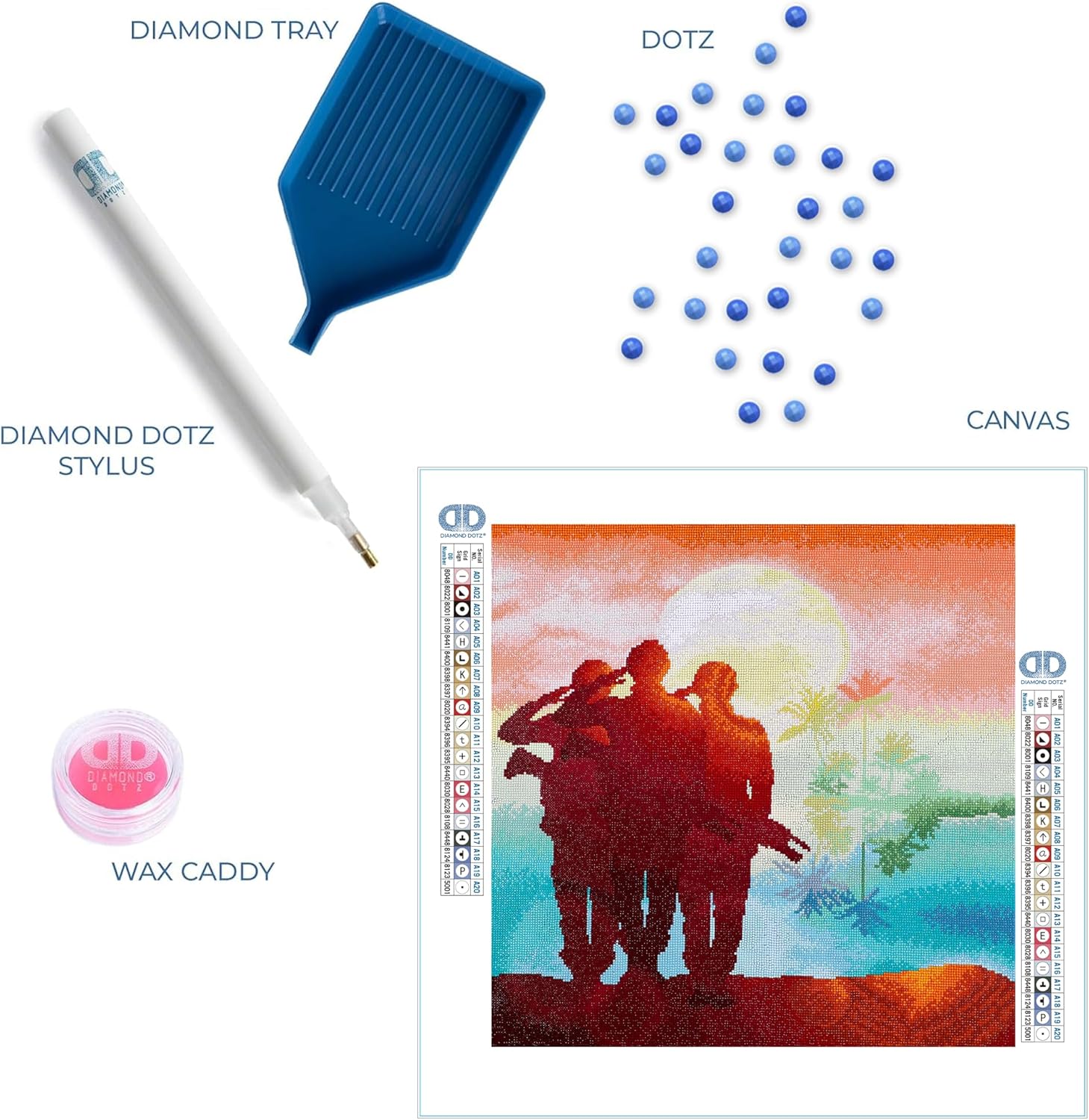 DIAMON DOT a Hom Soldier a Daw Diamon Paintin Kit fo Adult Diamon Ar Kit Relaxin Creativ Craf Ki wit Dot Gem 24x24