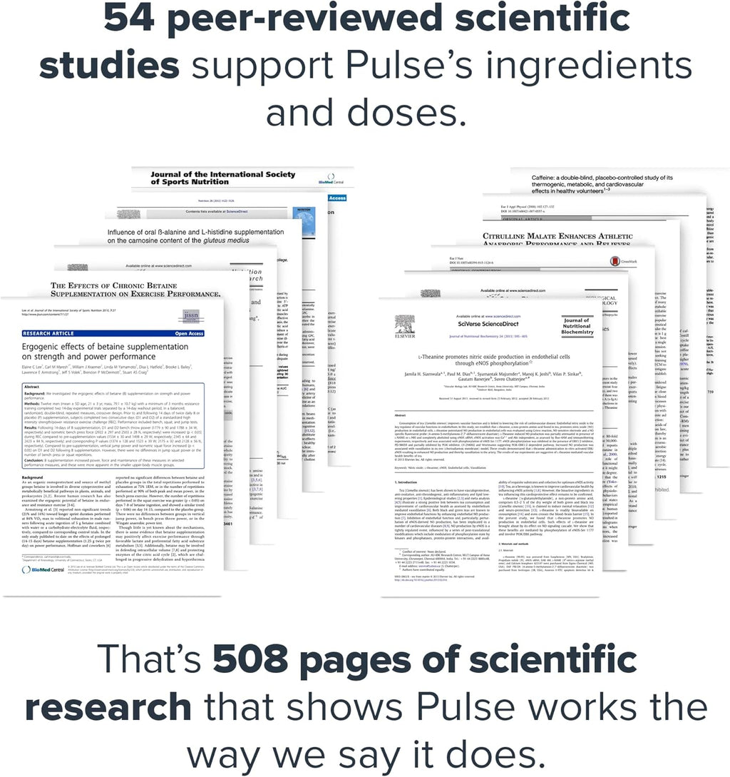 LEGION Pulse Pre Workout Supplement - All Natural Nitric Oxide Preworkout Drink to Boost Energy, Creatine Free, Naturally Sweetened, Beta Alanine, Citrulline, Alpha GPC (Caffeine Free Green Apple)