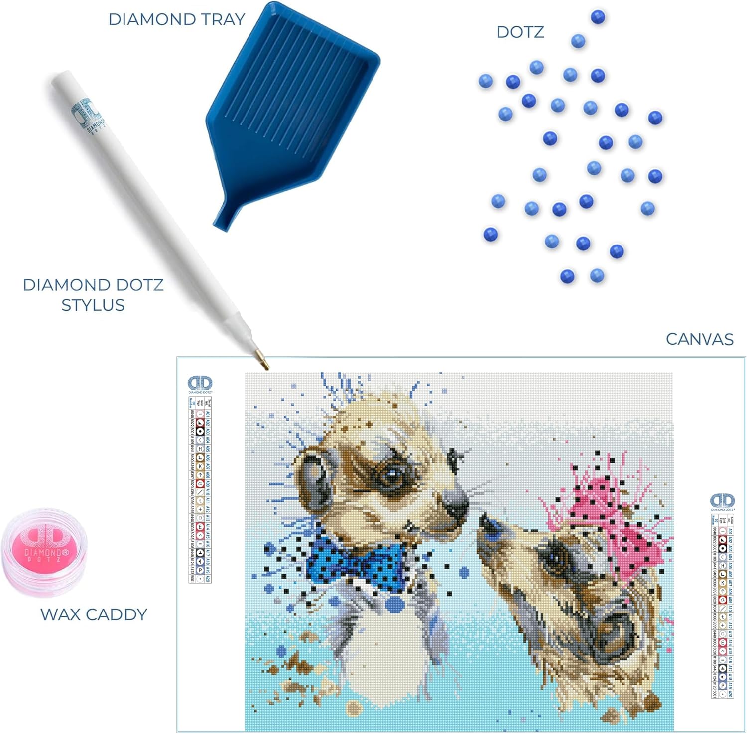 DIAMON DOT Meerl Lov Meerka Diamon Paintin Kit fo Adult Diamon Ar Kit Relaxin Creativ Craf Ki wit Dot Gem 16.5inchx19.7inch