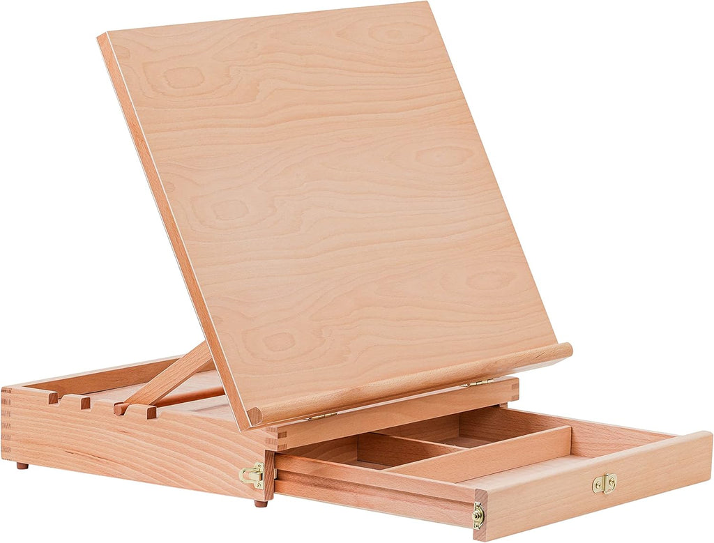 U.S Ar Suppl Larg 20-1/2inc 16inc Woode Drawin Board Adjustabl Tabl To Ease fo Paintin an Drawin Draftin Boar wit Angles T-Square Penci Ledge Lockin Storag Drawer