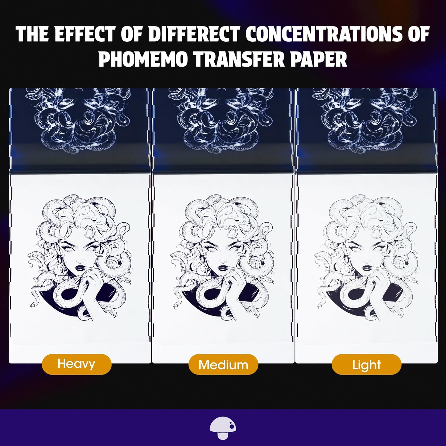 Phomem Tatto Transfe Pape 8.5inc 11inc 10 Sheet o Stenci Paper Tatto Transfe Ki fo Tatto Artist an Enthusiasts Compatibl wit TP81 Itar A886 TATTMUS Tatto Machines
