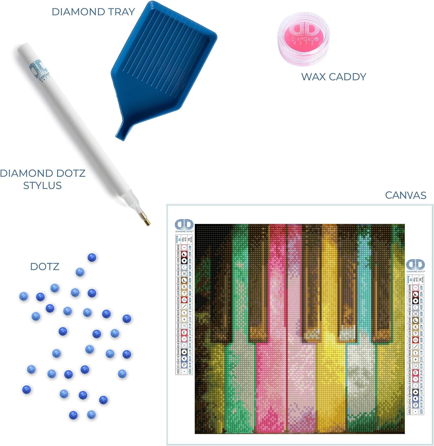 DIAMON DOT Pian Rainbo Musi Diamon Paintin Kit fo Adult Diamon Ar Kit Relaxin Creativ Craf Ki wit Dot Gem 11inchx11inch