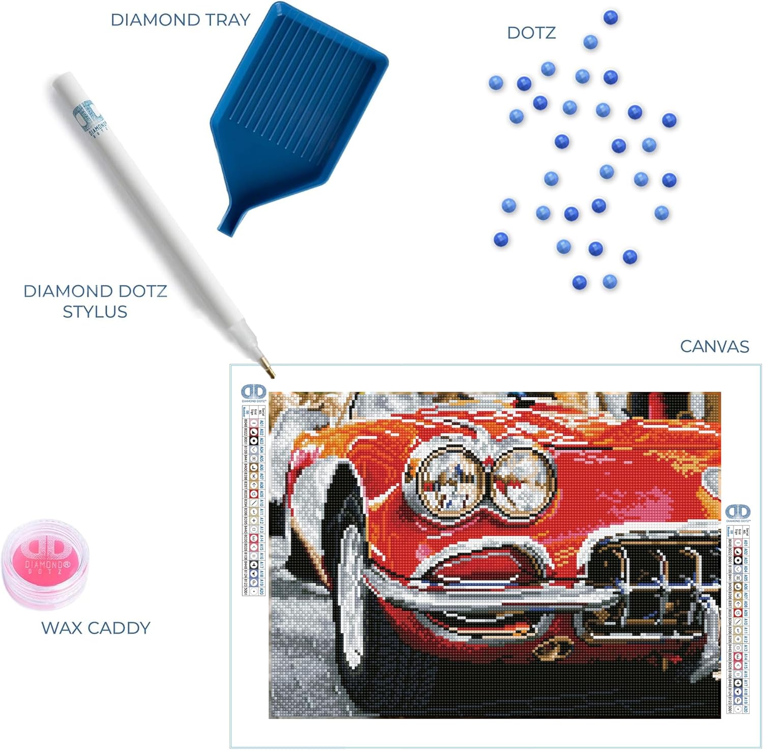 DIAMON DOT Re Sport Ca Diamon Paintin Kit fo Adult Diamon Ar Kit Relaxin Creativ Craf Ki wit Dot Gem 16.9inchx12.2inch