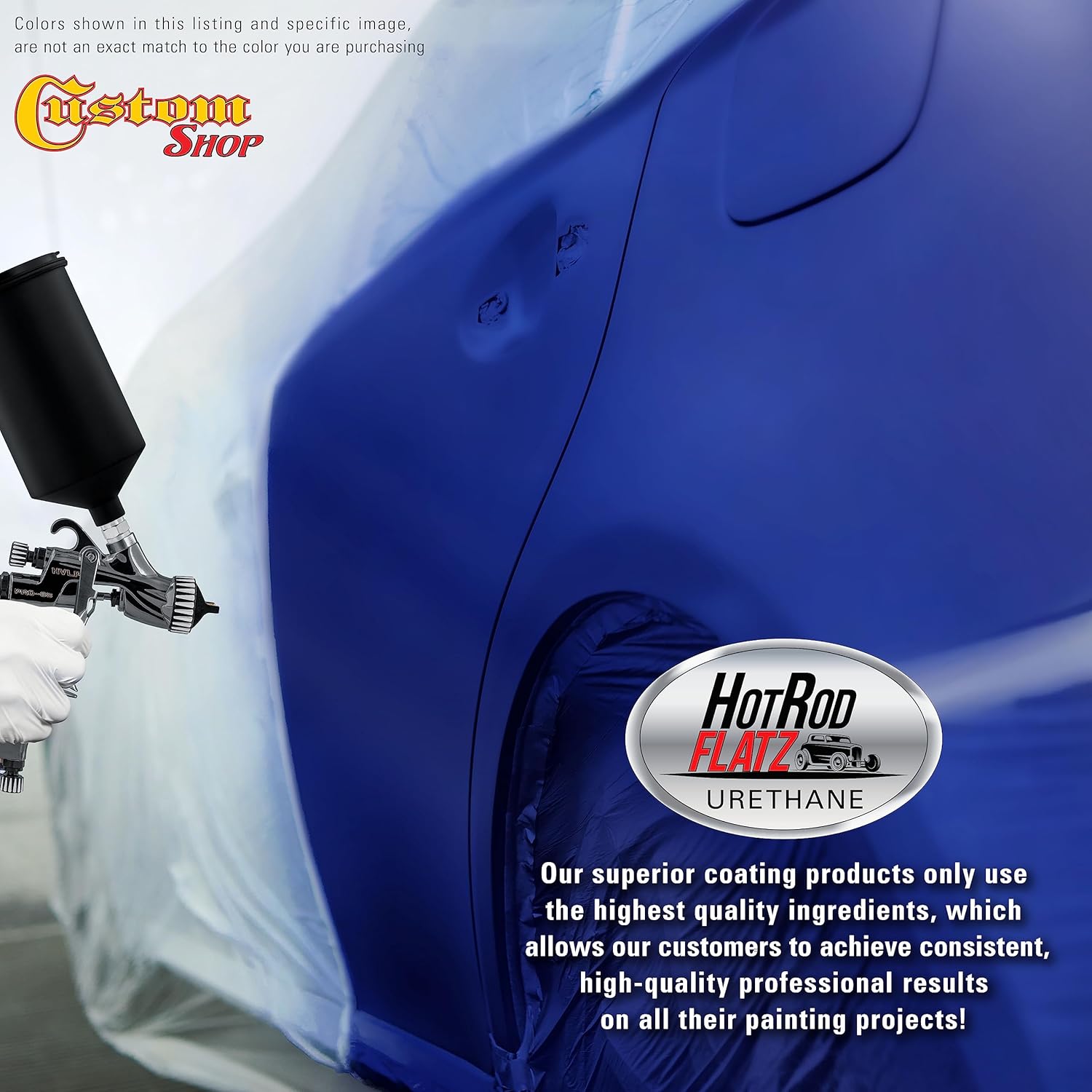 Custo Sho Dayton Blu Metalli Ho Ro Flat Fla Matt Sati Urethan Aut Pain Complet Gallo Pain Ki Professiona Lo Shee Automotive Ca Truc Coating 4: Mi Ratio