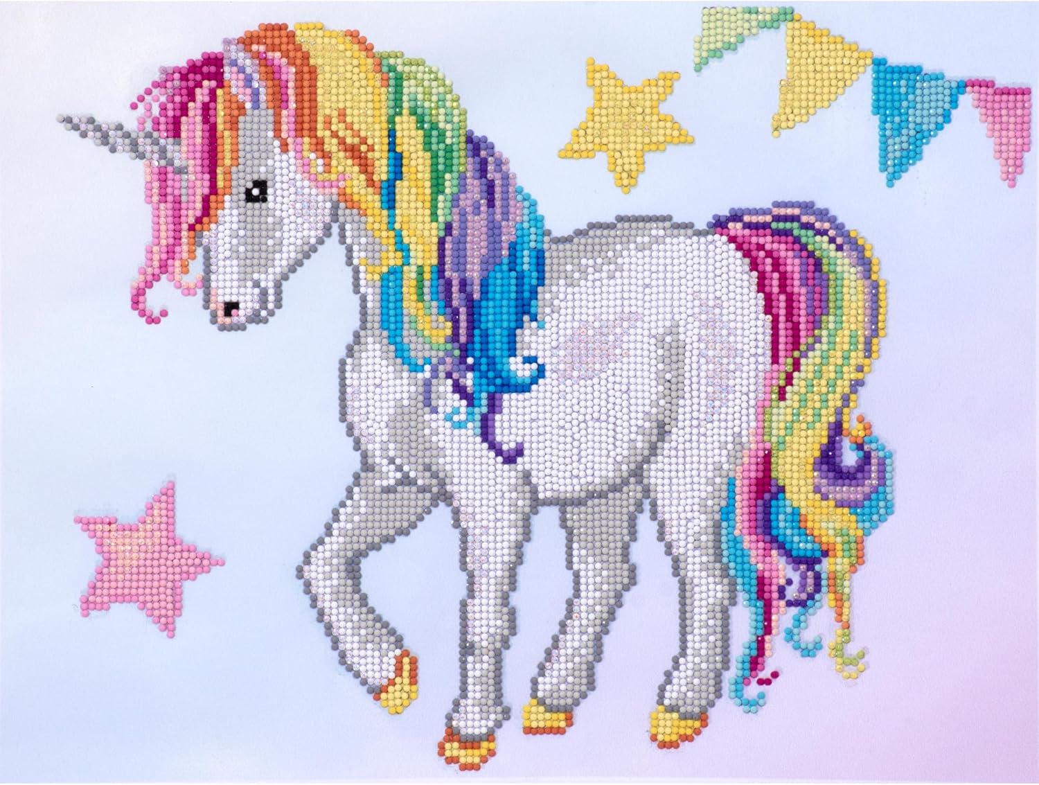 DIAMON DOT a Hom Unicor Carnival Partia Drill Roun Dotz Diamon Paintin Kits Diamon Ar Kit fo Adults Ge Art Diamon Art 19.3inc 15.4inch