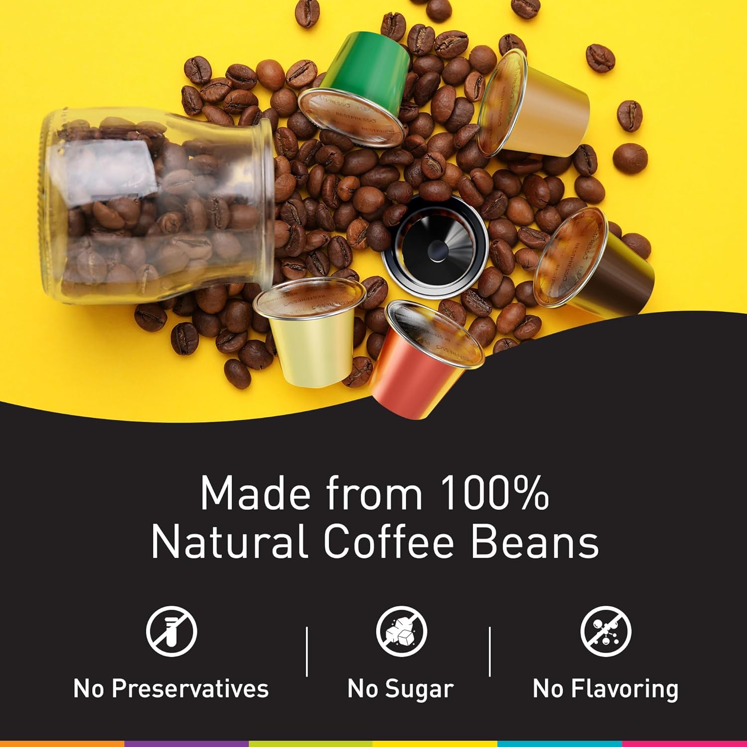 Bestpresso Coffee for Nespresso Original Machine 120 pods Certified Genuine Espresso Chocolate Blend (Medium Intensity) Pods Compatible with Nespresso Original 60 Days Satisfaction Guarantee