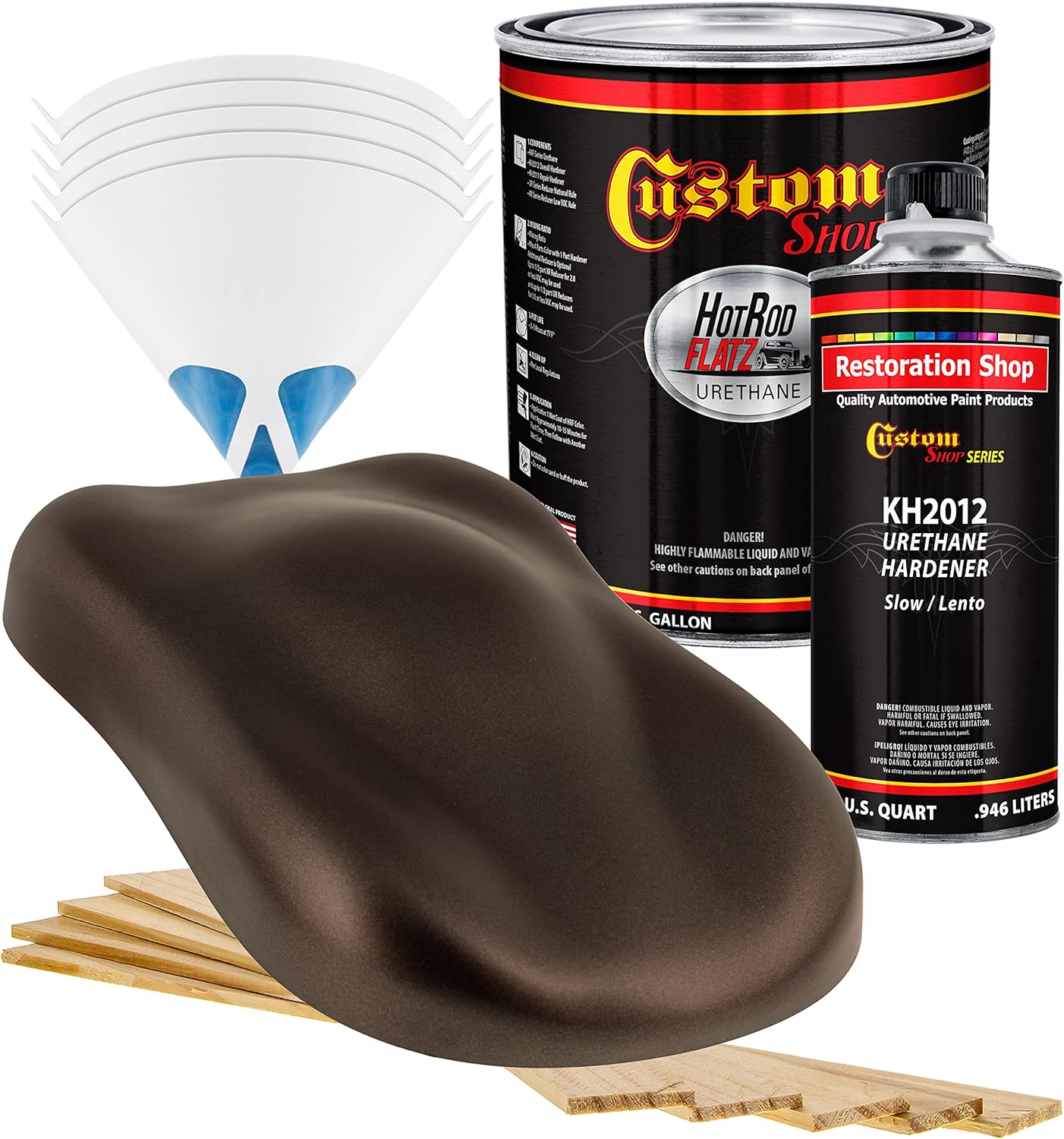 Custo Sho Mahogan Brow Metalli Ho Ro Flat Fla Matt Sati Urethan Aut Pain Complet Gallo Pain Ki Professiona Lo Shee Automotive Ca Truc Coating 4: Mi Ratio