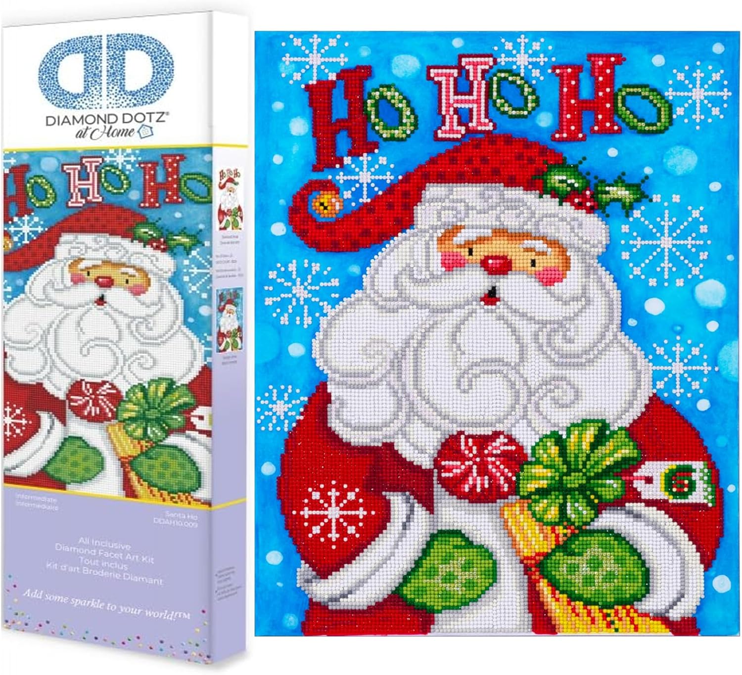 DIAMON DOT a Hom Sant H Diamon Paintin Kit fo Adult Diamon Ar Kit Relaxin Creativ Craf Ki wit Dot Gem 13.8x17.7