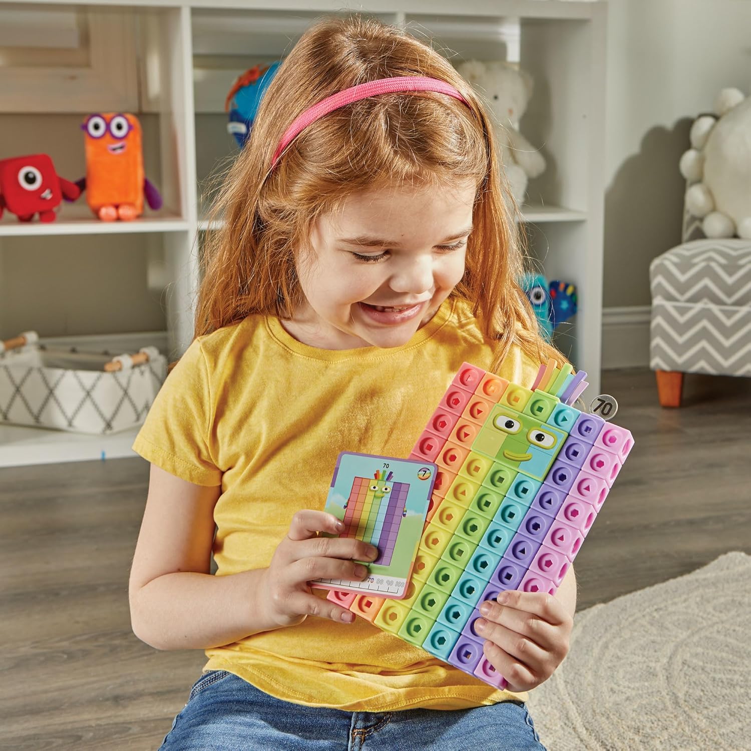 hand2min Numberblock Heroe wit Zeroe MathLin Cube Activit Set Preschoo Learnin Activities Mat Manipulative Kindergarten Countin Blocks Numbe Linkin Cubes Kid Educationa Toys
