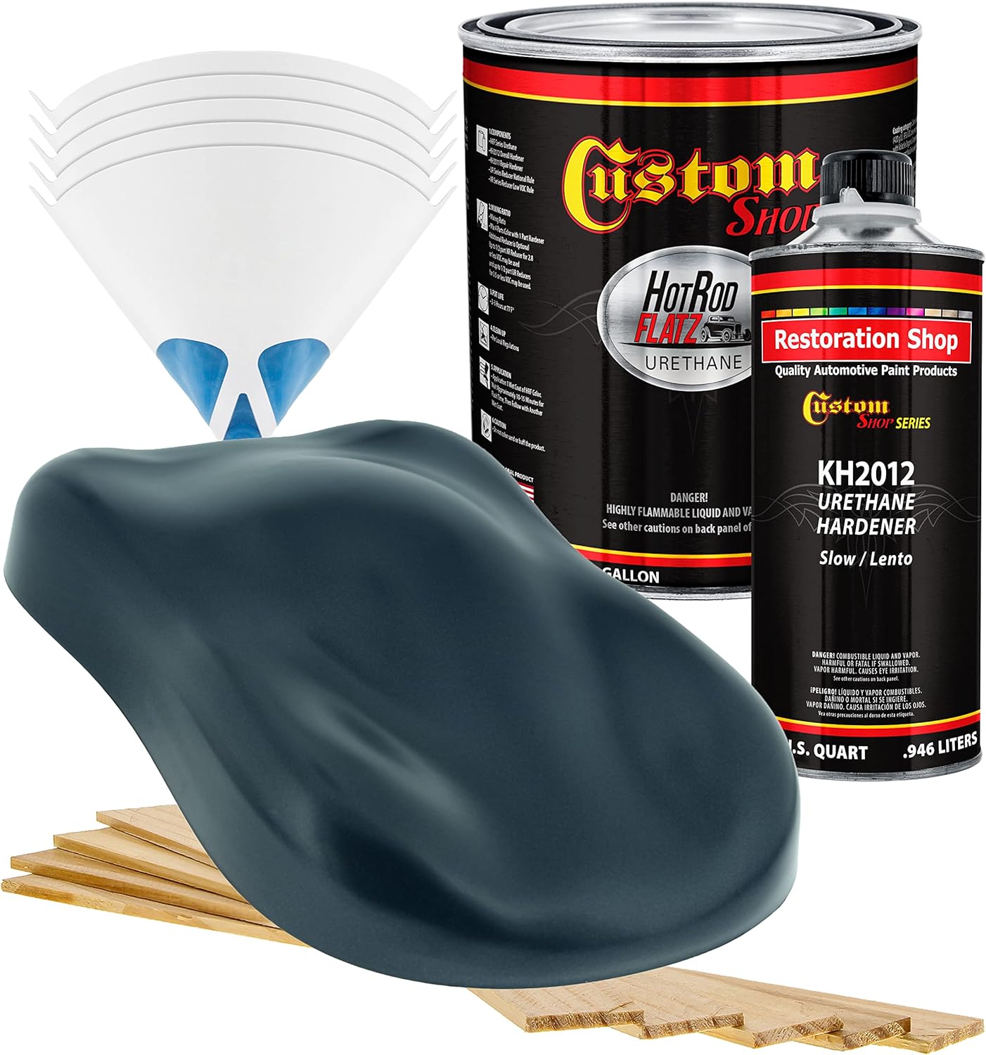 Custo Sho Neptun Blu Firemis Ho Ro Flat Fla Matt Sati Urethan Aut Pain Complet Gallo Pain Ki Professiona Lo Shee Automotive Ca Truc Coating 4: Mi Ratio
