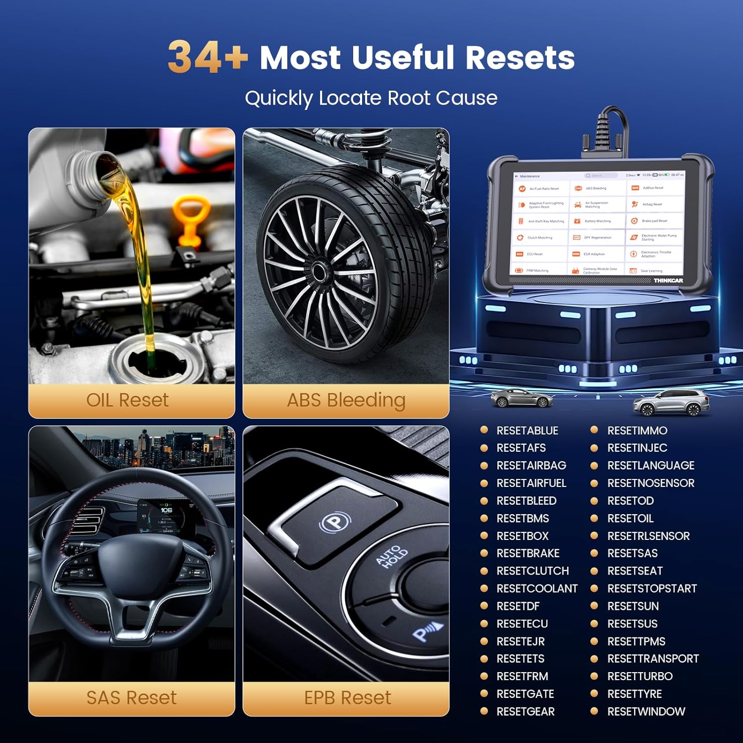 THINKCA THINKSCA 68 OBD Scanner Bidirectiona Sca Too wit Lifetim Fre Update 34 Reset 3000 Activ Test EC Coding PMI Al Syste Diagnosti Scanne fo Cars CANF DOIP FC SGW