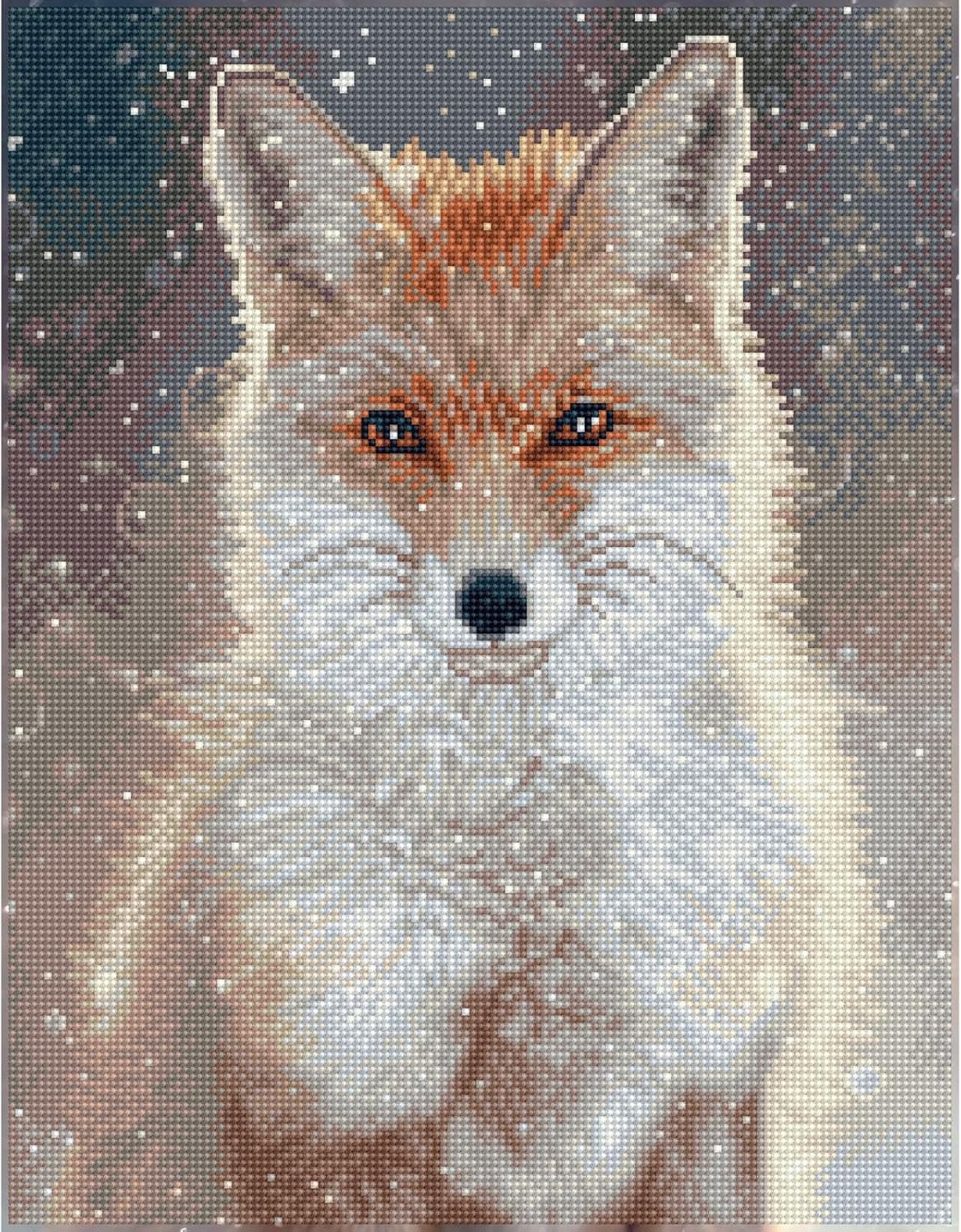 DIAMON DOT Snowflak Fo Diamon Paintin Kit fo Adult Diamon Ar Kit Relaxin Creativ Craf Ki wit Dot Gem 18x14