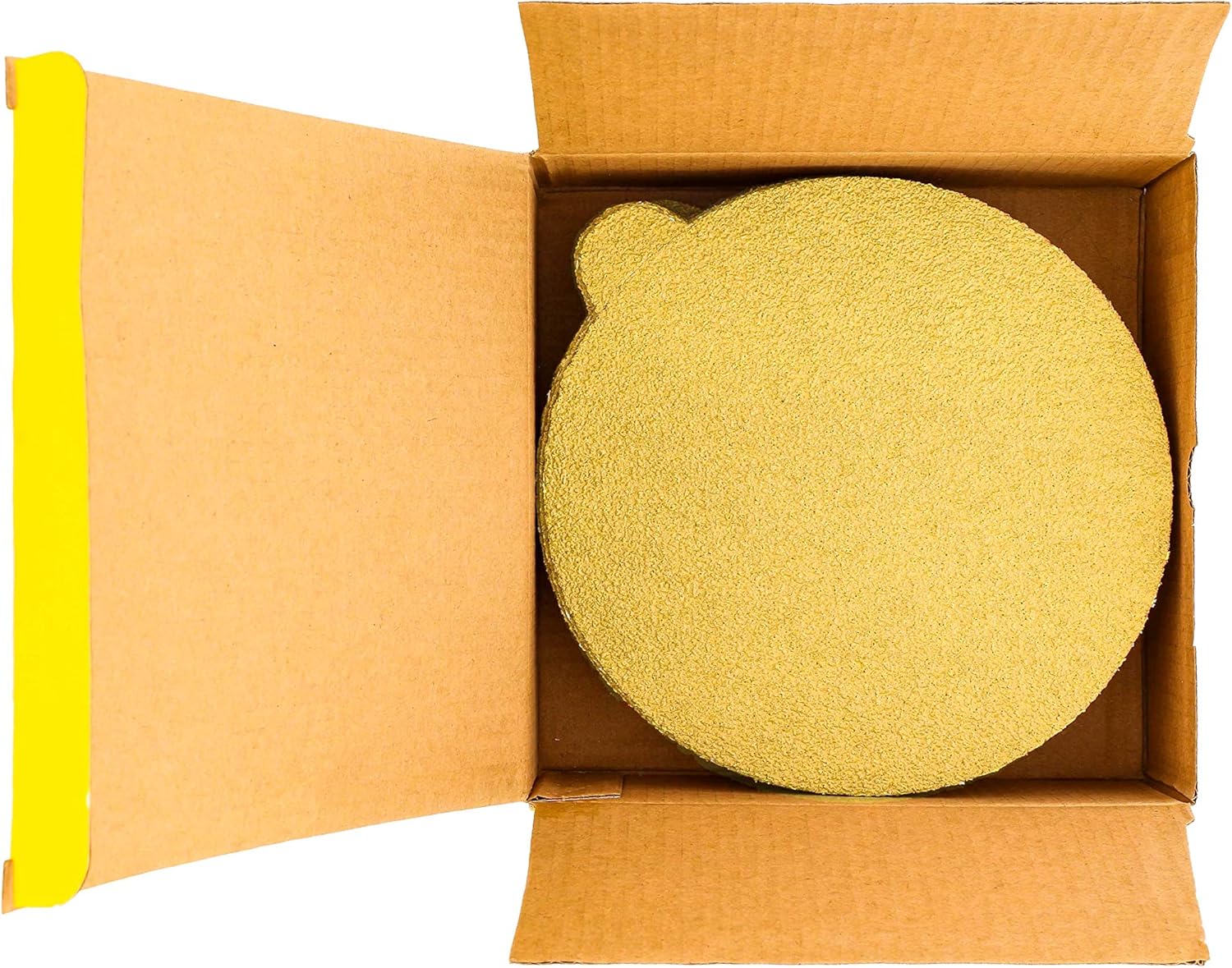 Dura-Gold Premium 6inch Gold PSA Sanding Discs - 60 Grit, Box of 25 - Self Adhesive Stickyback Sandpaper for DA Sander, Finishing Coarse-Cut Abrasive - Sand Automotive Car Paint, Woodworking Wood, Metal