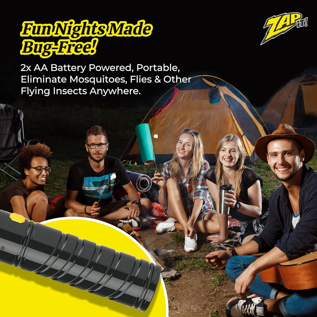 ZA IT Electri Fl Swatte Racke 3,50 Vol Bu Zappe Racke Battery-Powere Fl Zappe an Mosquit Racque Zapper wit A Batterie Include Lightweigh an Compac fo Indoor o Outdoor