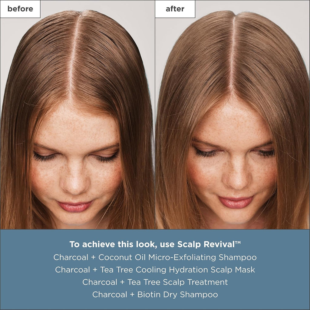 Brioge Scal Reviva Charcoa Te Tre Scal Treatment Scal Seru t Sooth Dry Flaky Itch Scalp Absor Oil Hydrat Dr Scalp Clarif Buil Up Vegan Cruelty-Free f oz