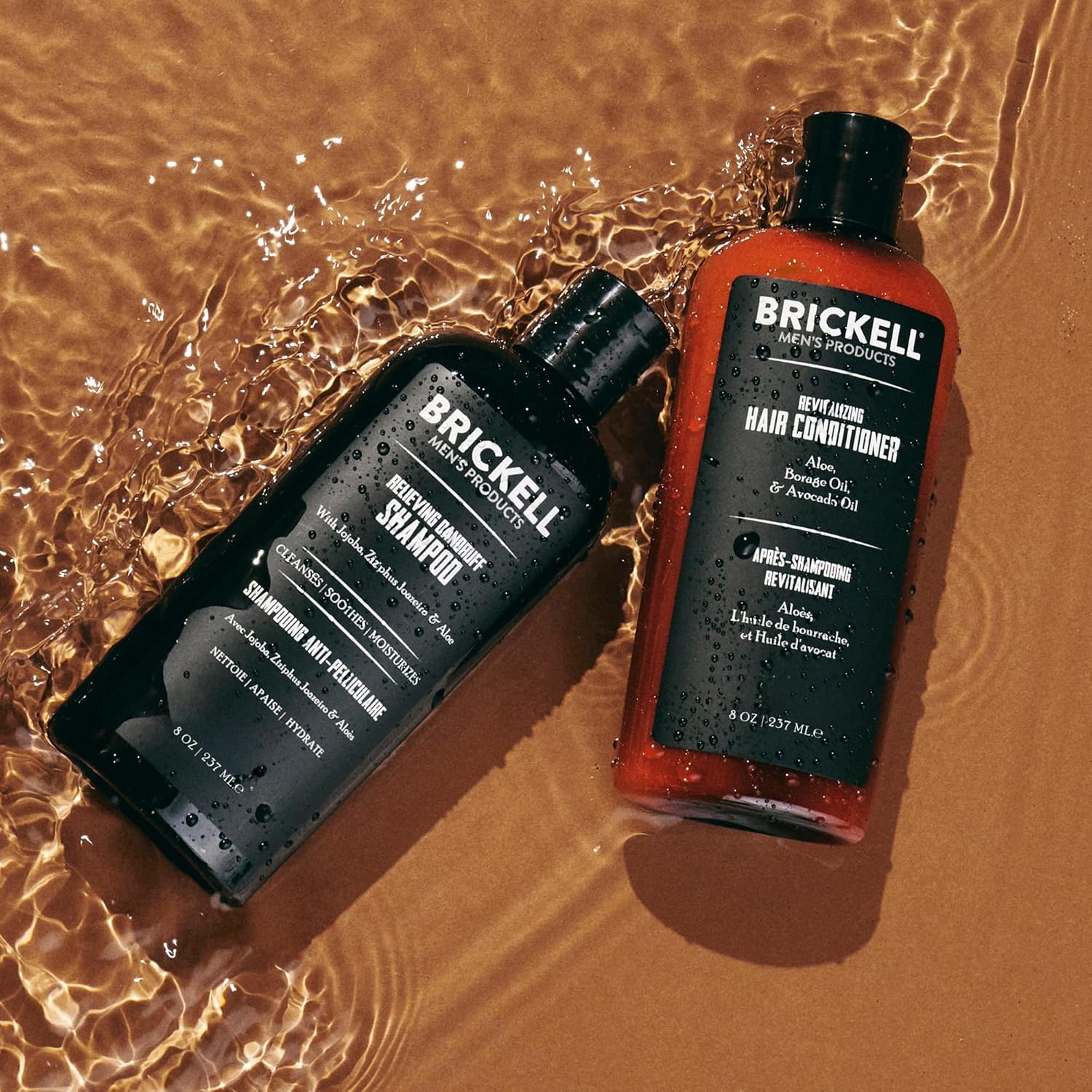 Brickel Men¡¯ Dail Relievin Hai Car Routine Dandruf Shampo an Conditione Se Fo Men Al Natura an Organic Scented