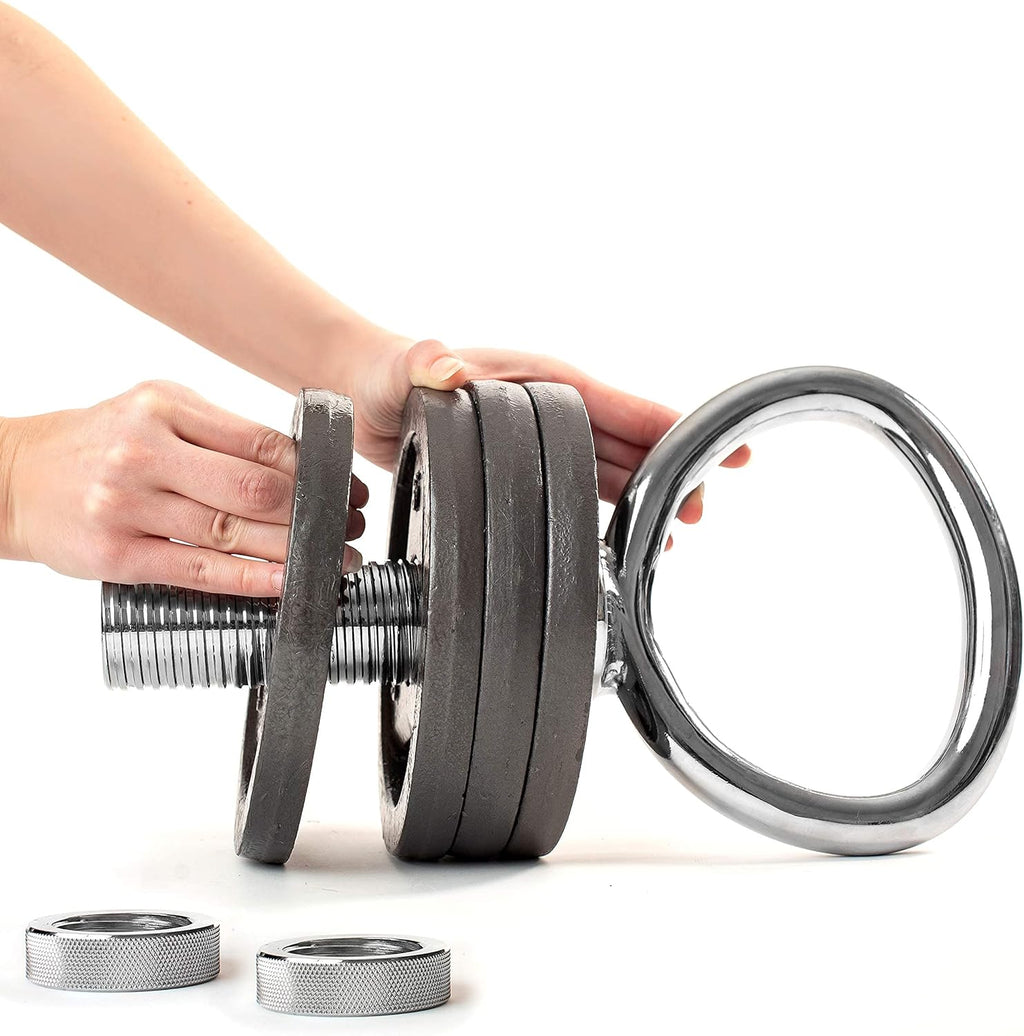 NewM Fitnes Adjustabl Kettlebel Handl fo Strengt Trainin Kettlebell fo Weigh Plate Hom o Gy Workout Ergonomi Desig fo Comfortable Non-Sli Grip