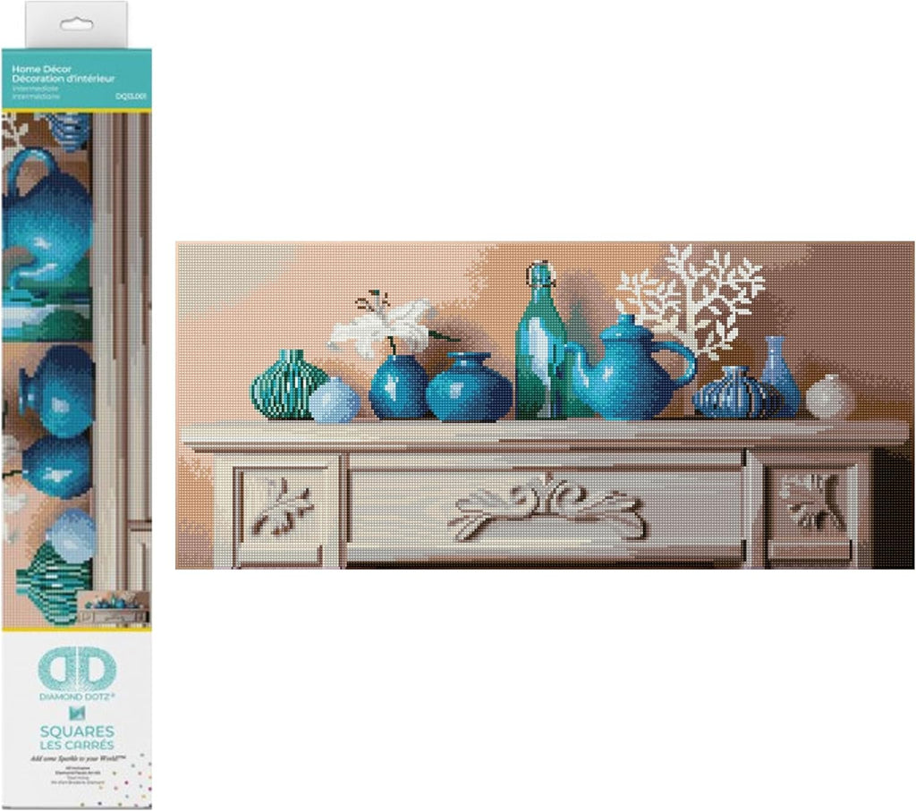 Diamon Dot Hom Deco Diamon Paintin Kit fo Adult Diamon Ar Kit Relaxin Creativ Craf Ki wit Dot Gem 28.4inchx12.6inch